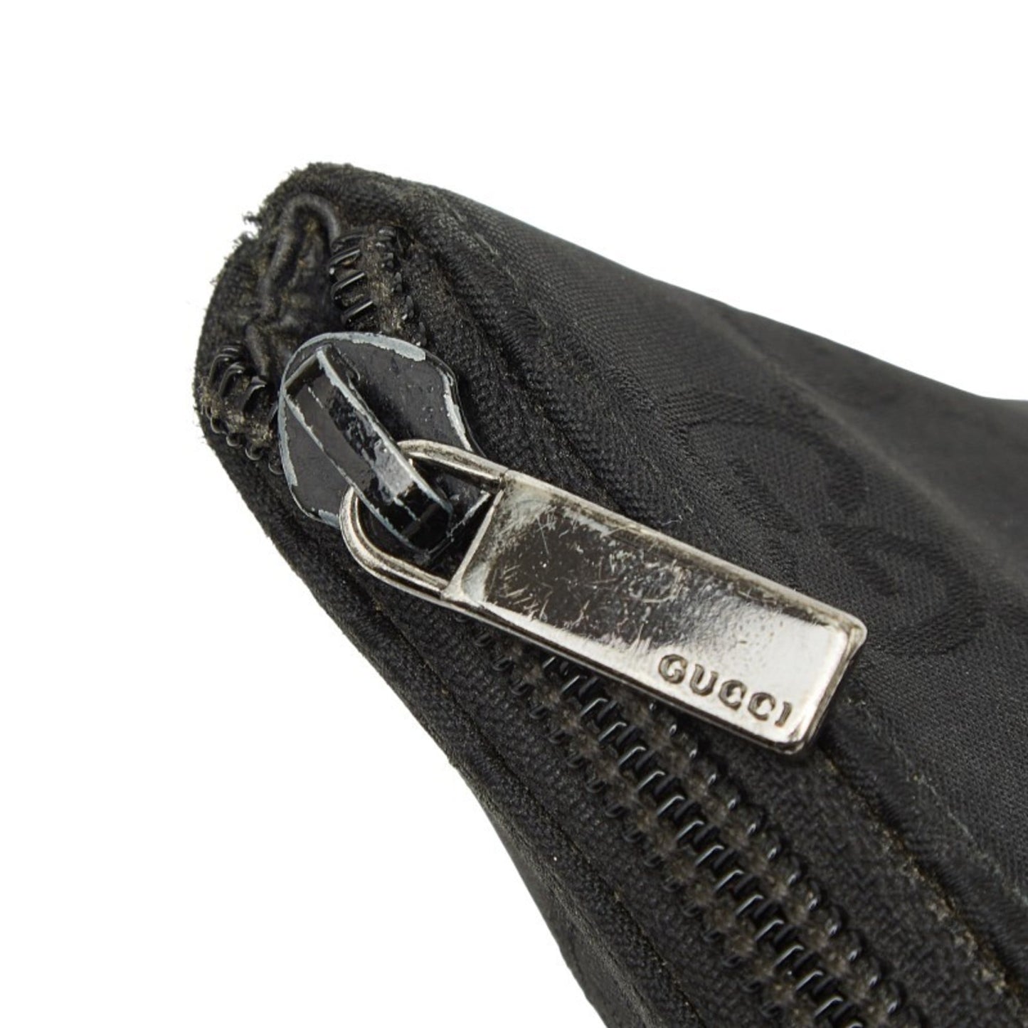Gucci Black Nylon Leather Pouch ( )