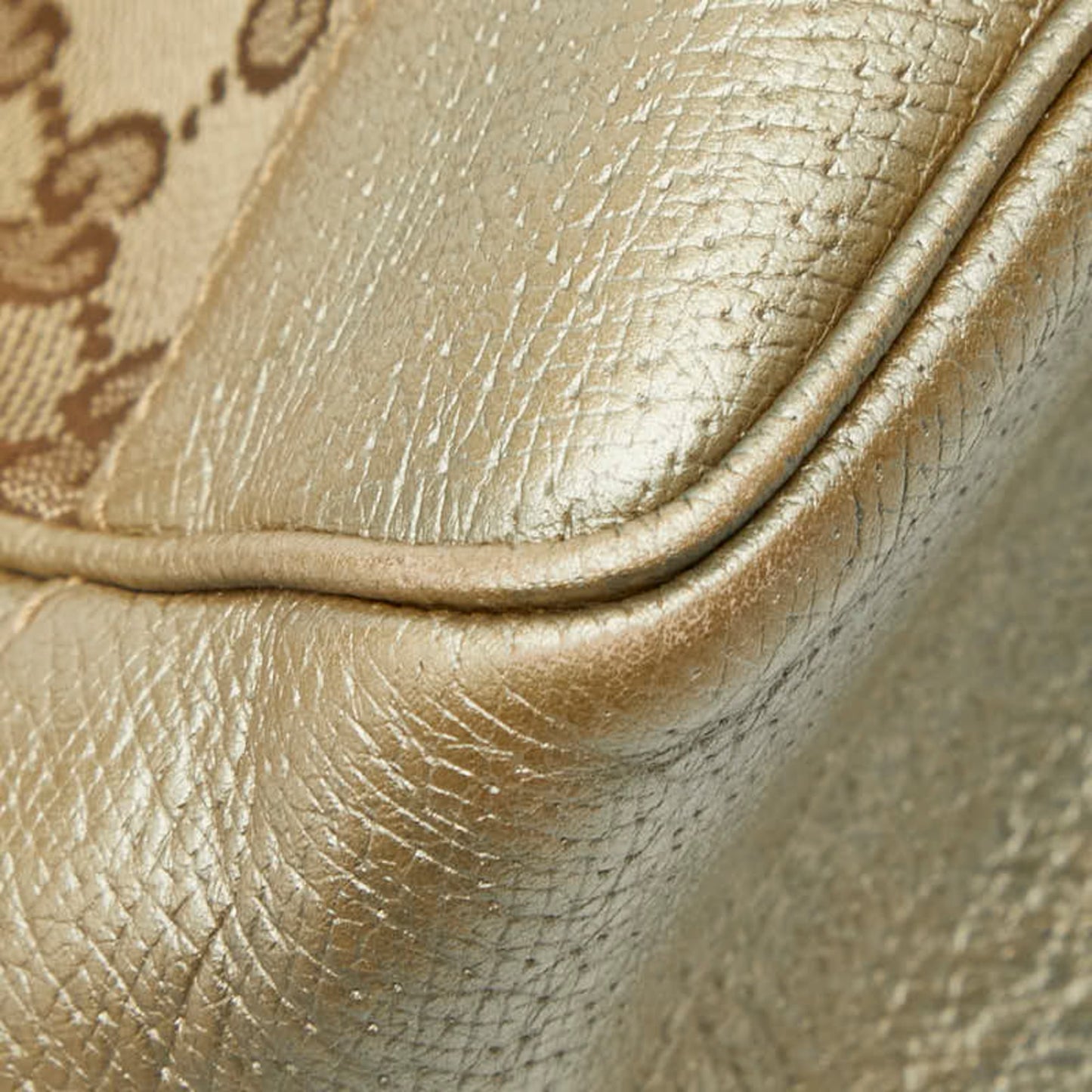 Gucci Gg Canvas Beige Gold Gg Canvas Leather Handbag Shoulder Bag ( )