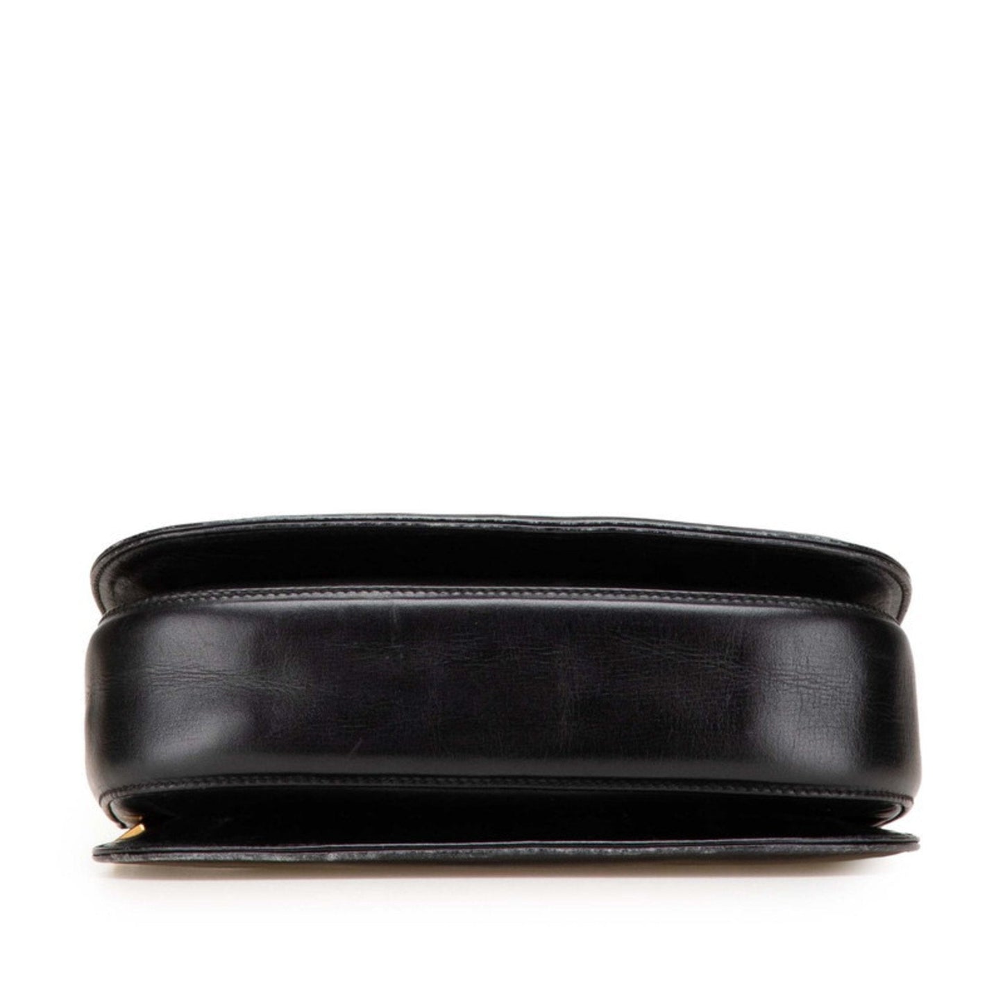 Gucci Black Brown Leather Plastic Handbag ( )