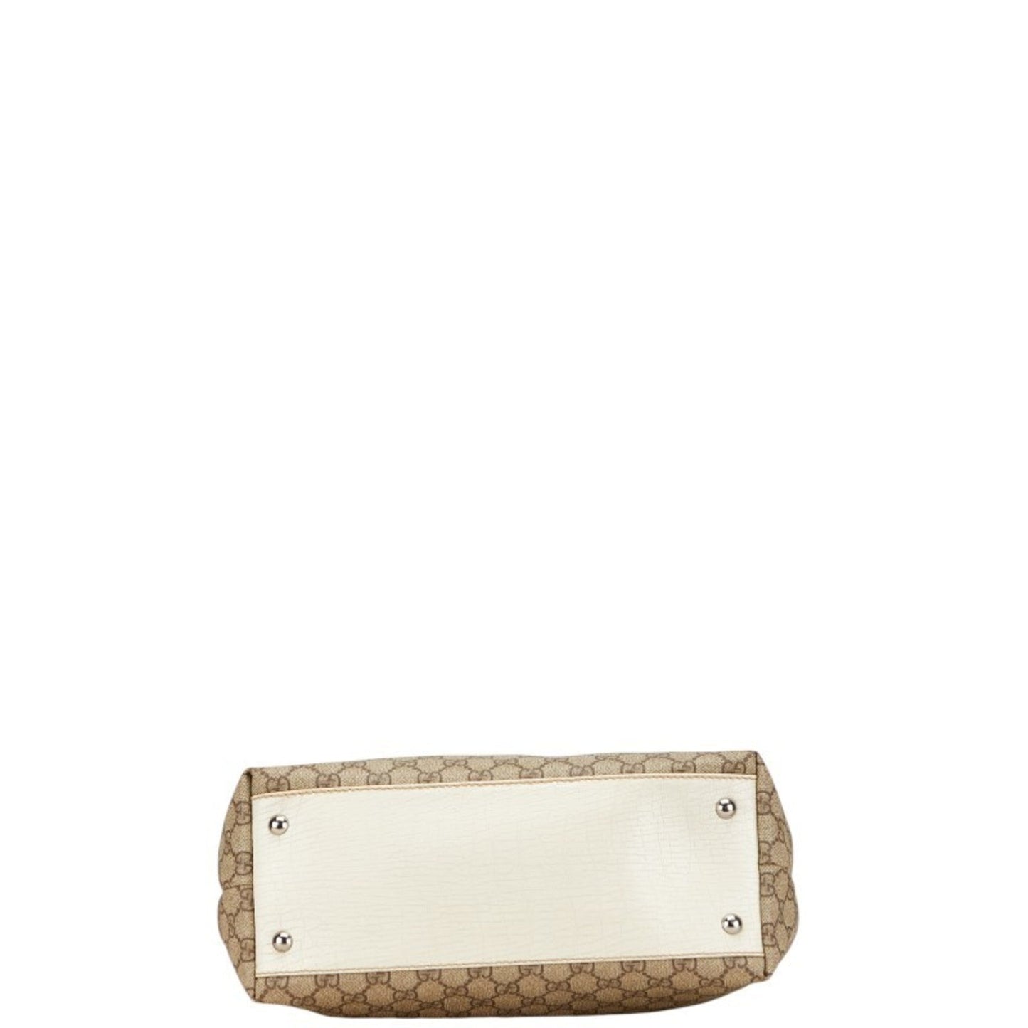 Gucci Beige Ivory Pvc Leather Handbag Tote Bag ( )