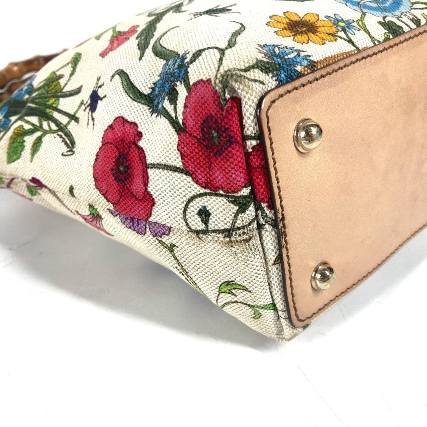 Gucci Multi-Color Canvas Handbag Tote Bag ( )