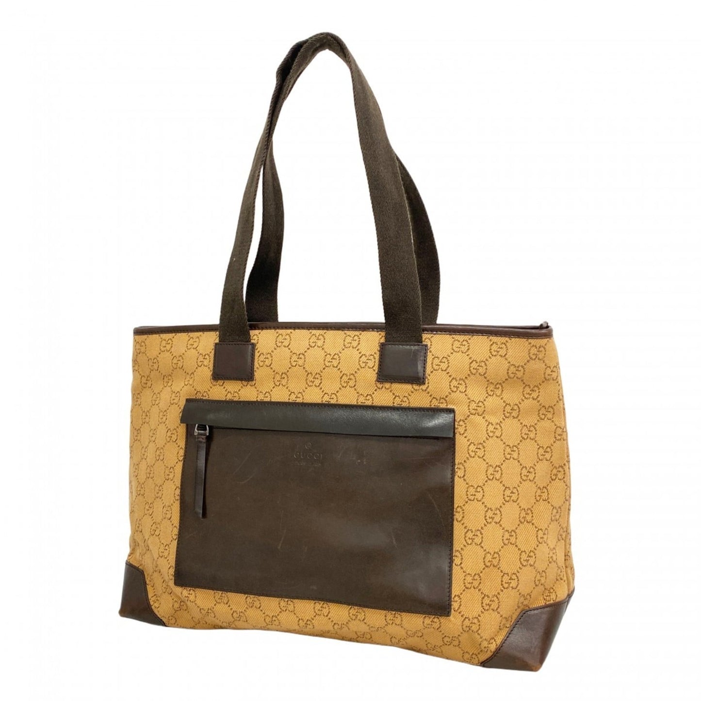 Gucci Brown Denim Tote Bag ( )
