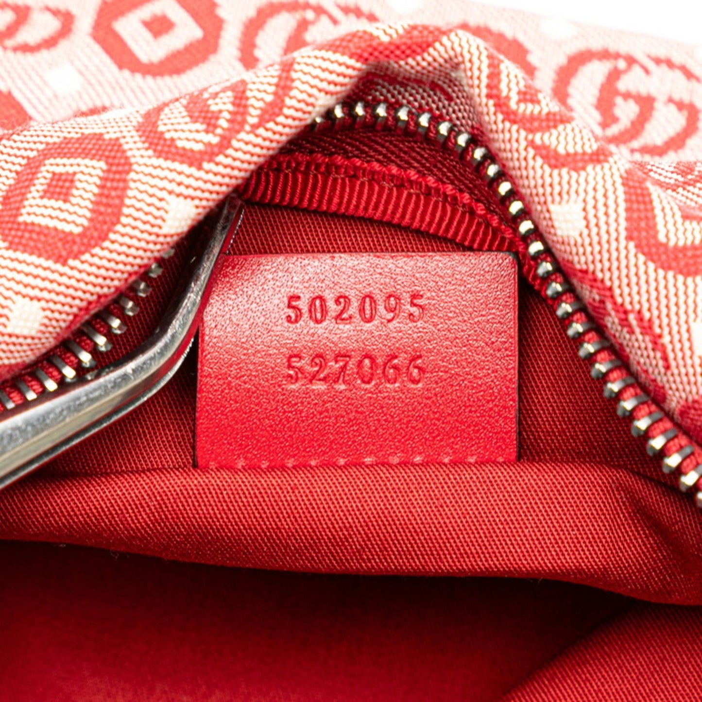 Gucci Red Color Canvas Leather Sling Bag ( )
