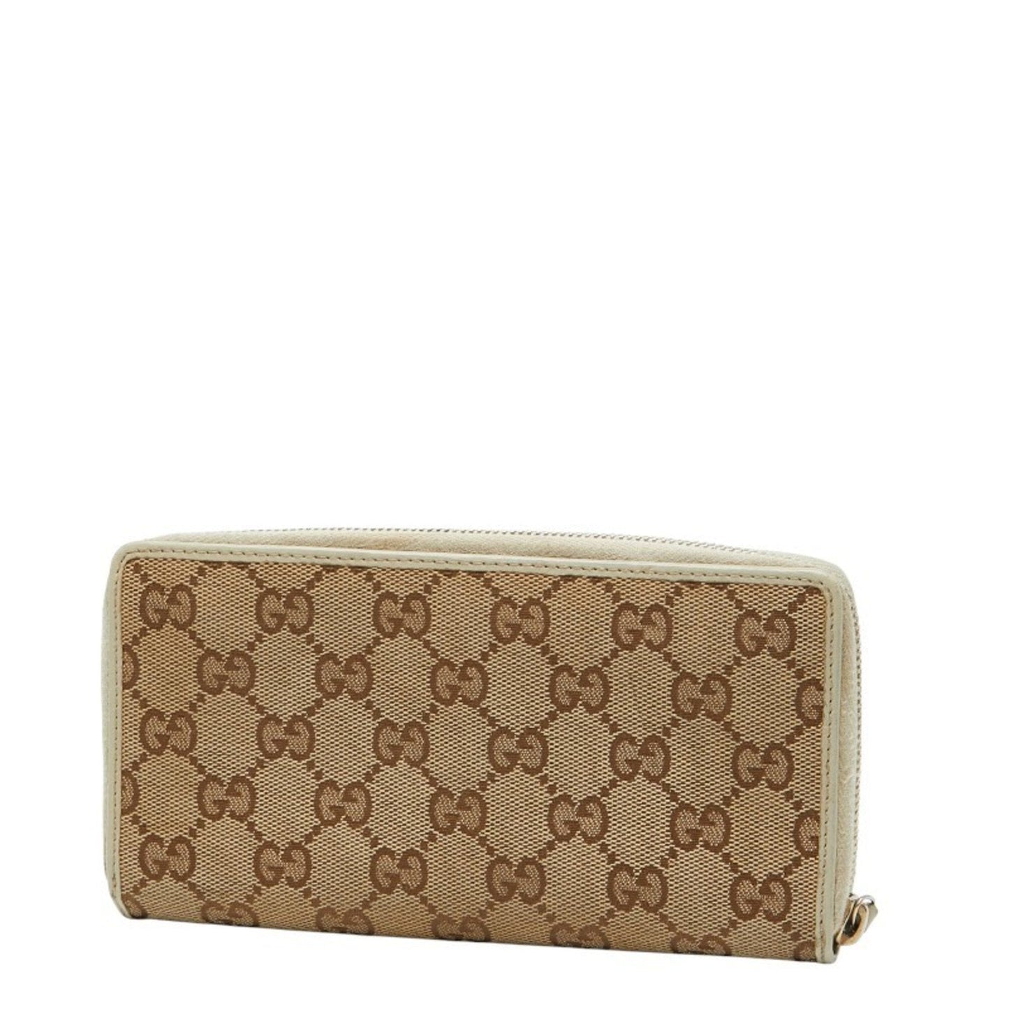 Gucci Beige Multi-Color Canvas Leather Long Wallet (Bi-Fold) ( )