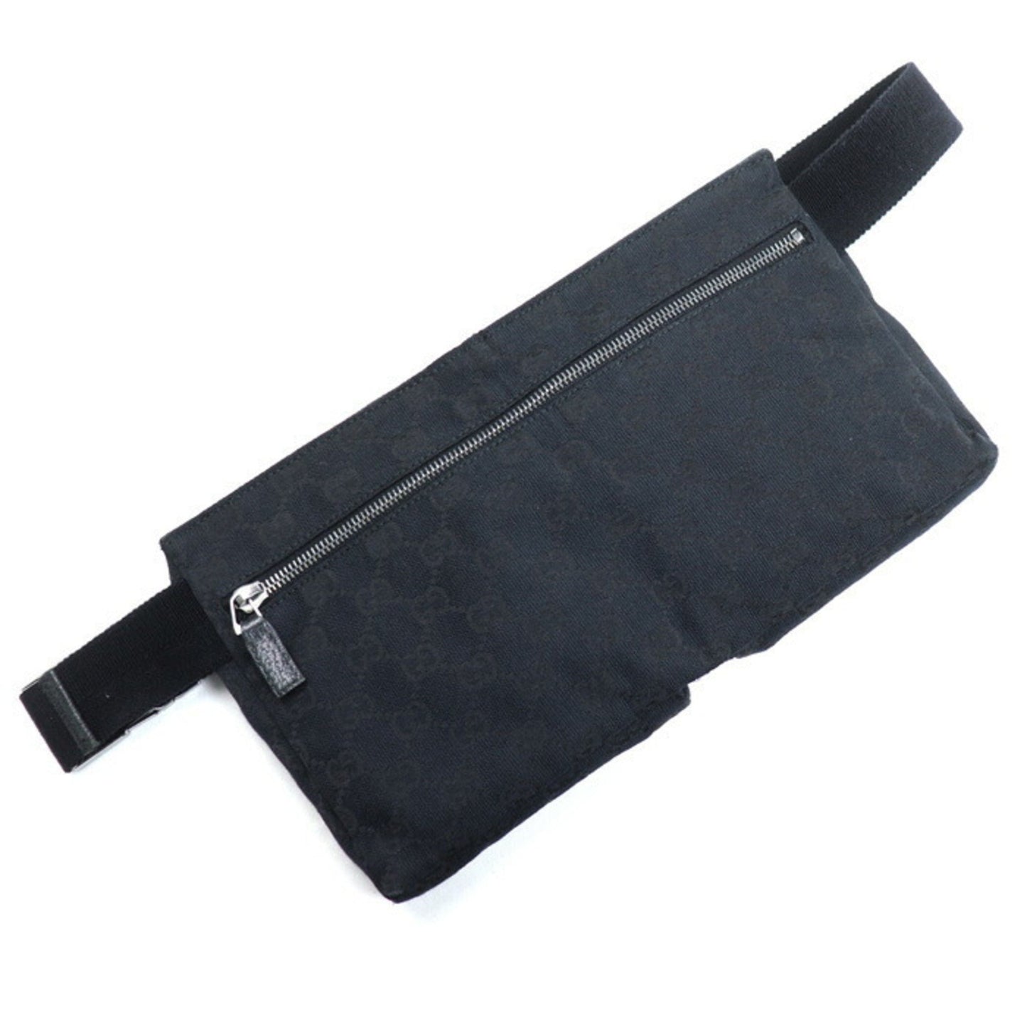 Gucci Black Gg Canvas Fanny Pack ( )