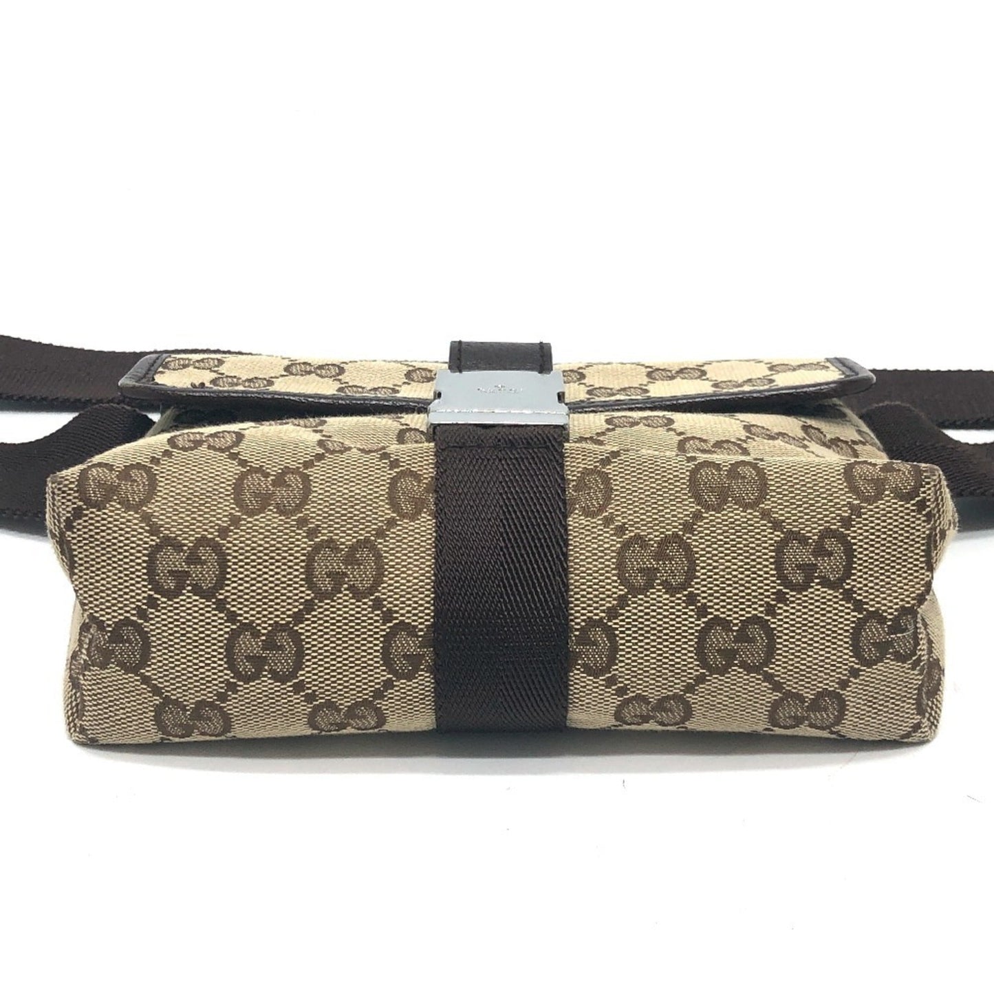 Gucci Beige Brown Gg Canvas Fanny Pack ( )