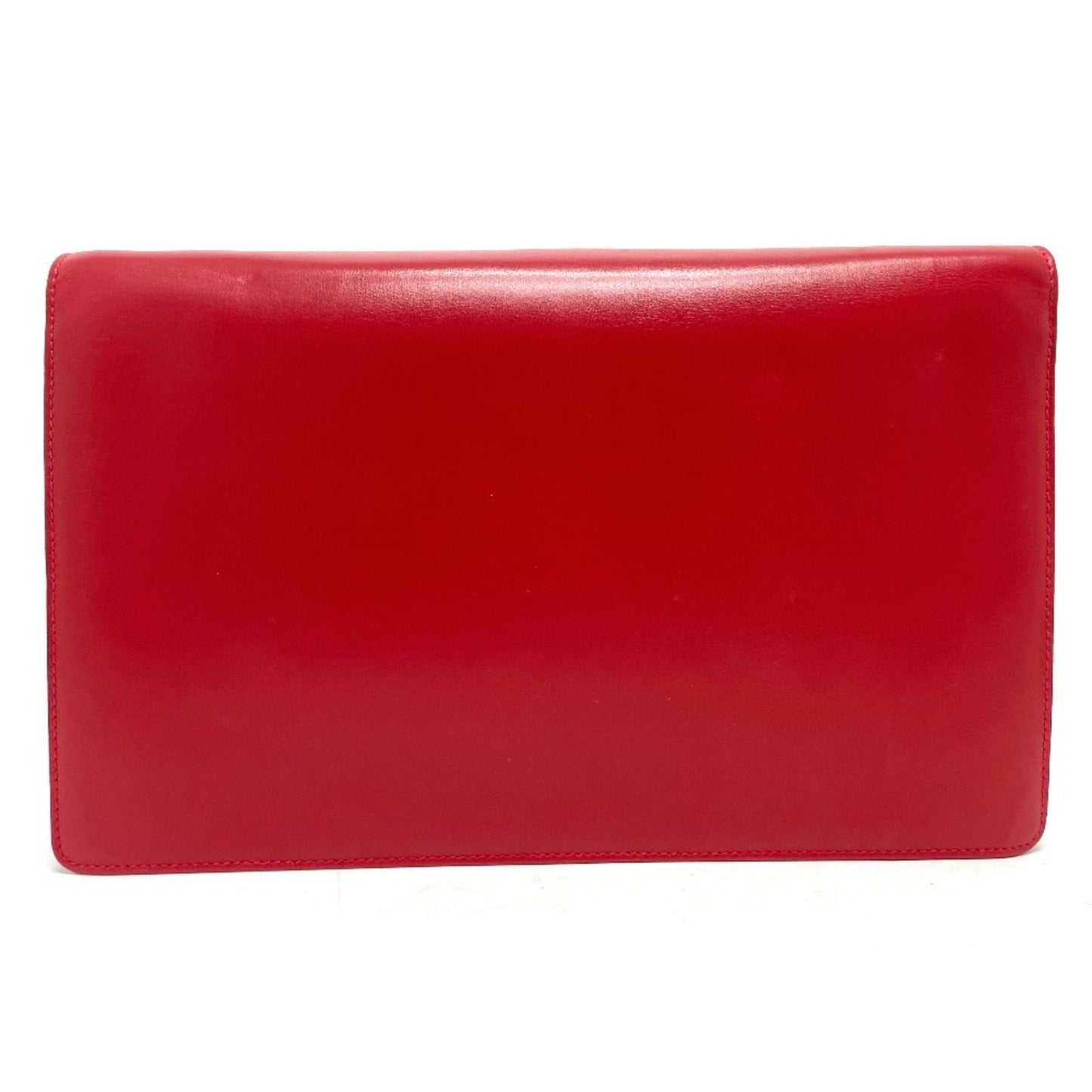 Gucci Red Color Leather Clutch Bag Shoulder Bag ( )