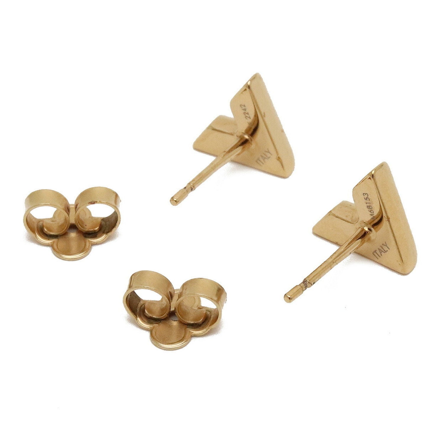 LOUIS VUITTON Essential V Earrings Gold M68153