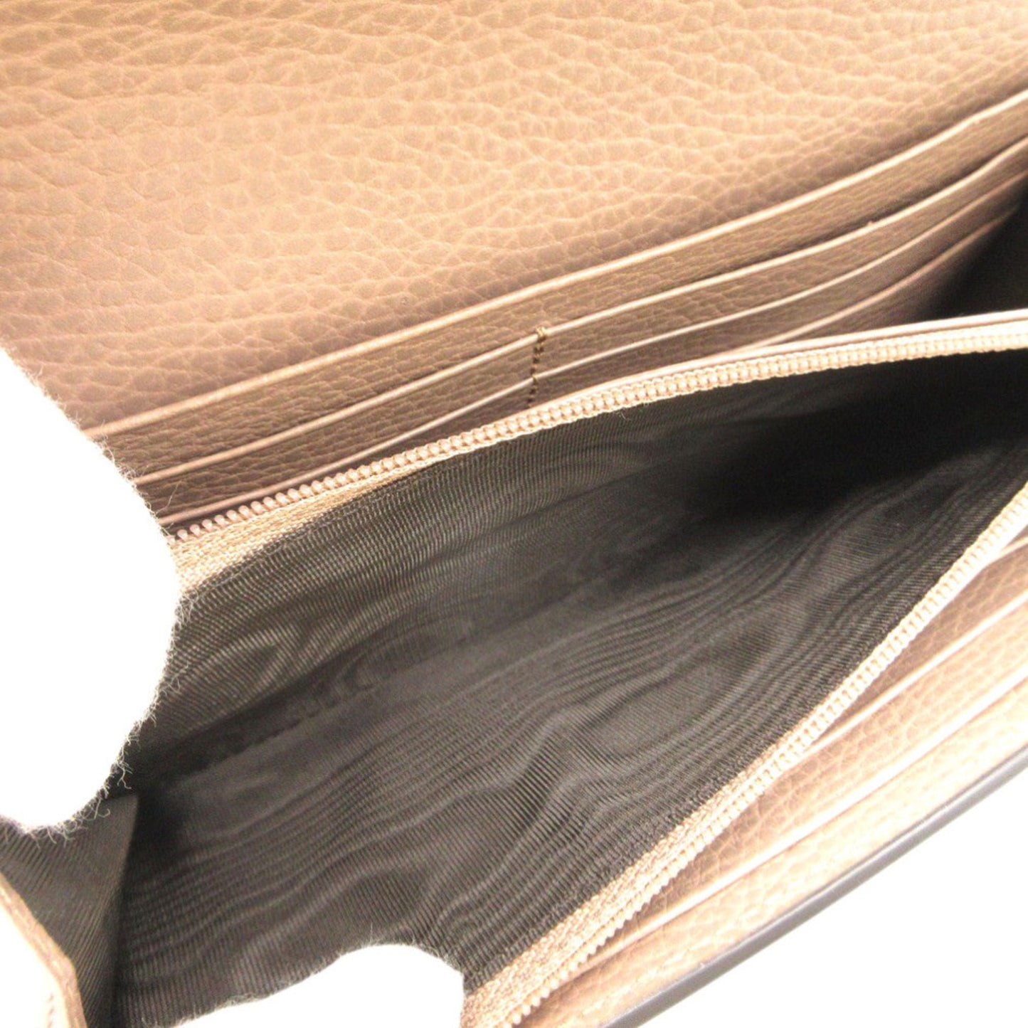 Gucci Beige Gg Supreme Leather Long Wallet (Bi-Fold) ( )