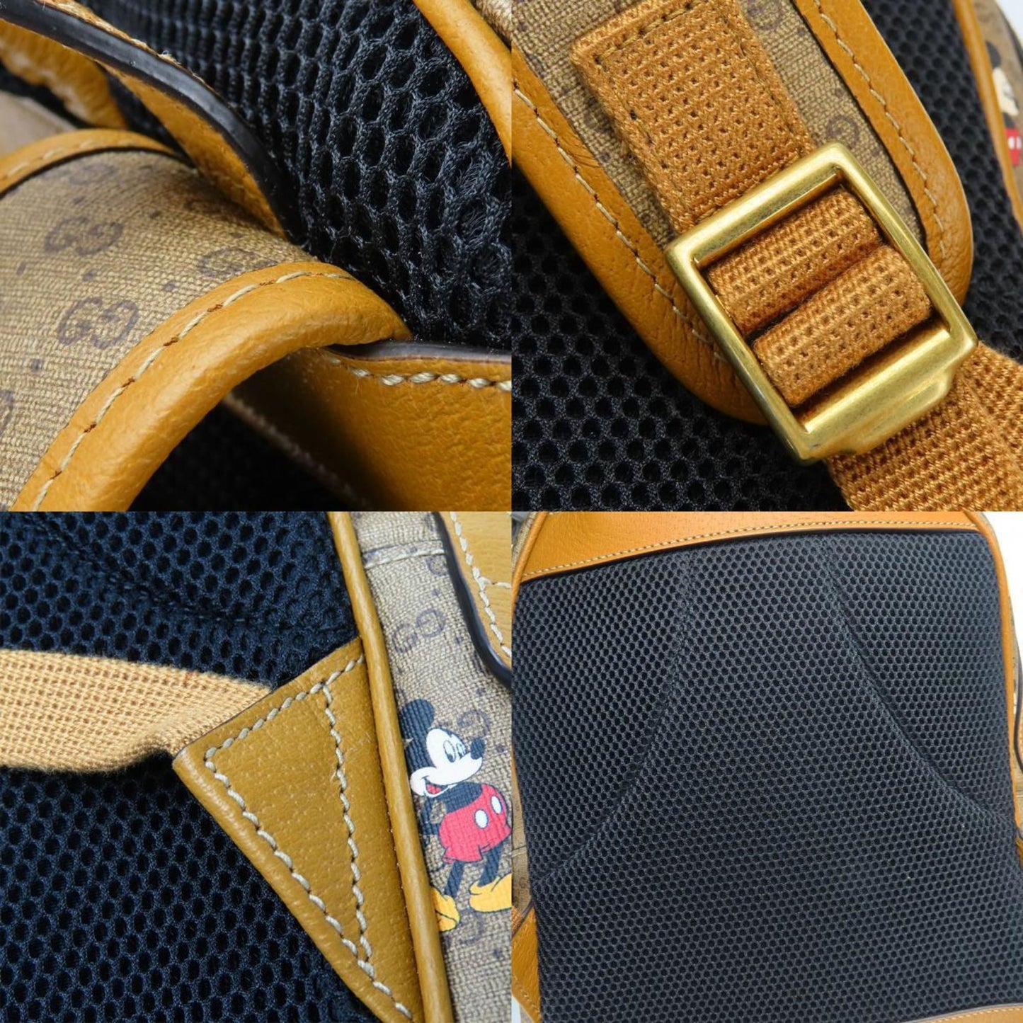 Gucci Brown Camel Gg Supreme Backpack ( )