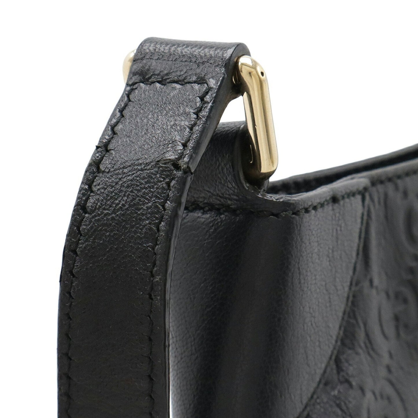 Gucci Black Leather Shoulder Bag ( )