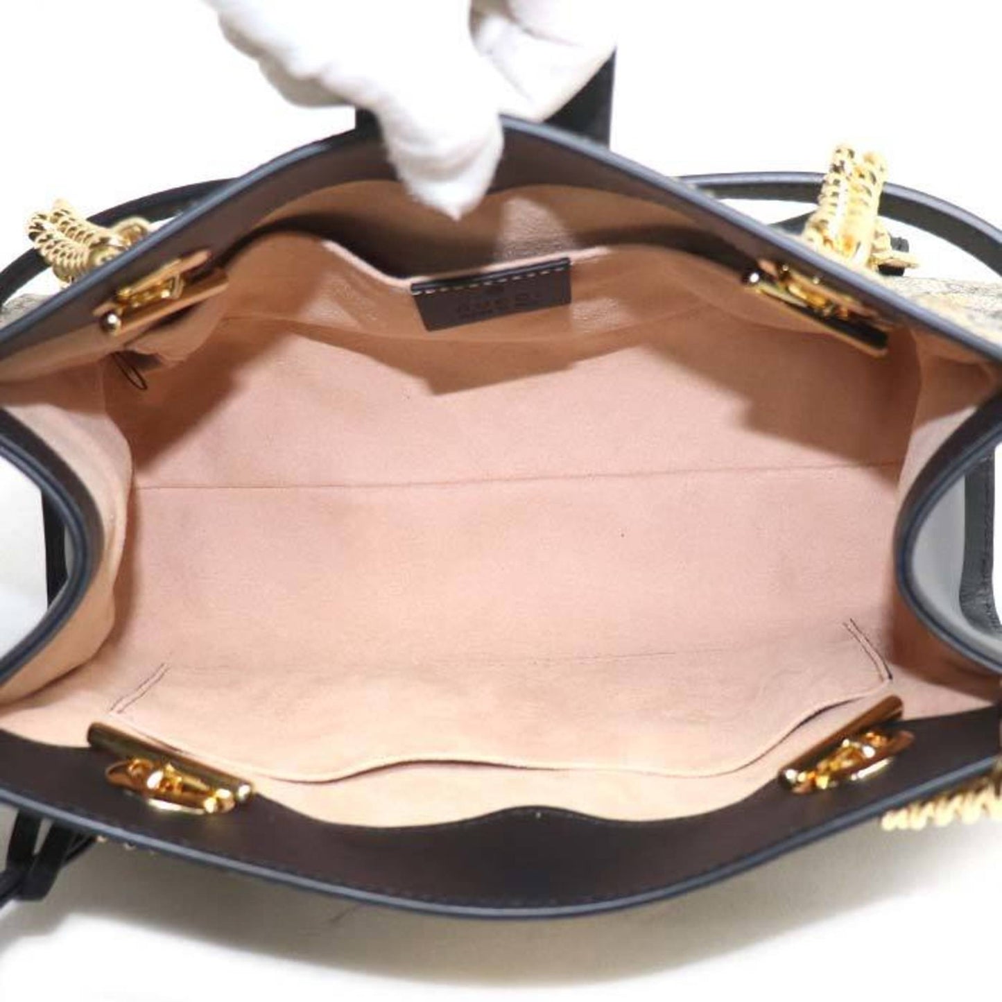 Gucci Beige Gg Supreme Leather Shoulder Bag ( )