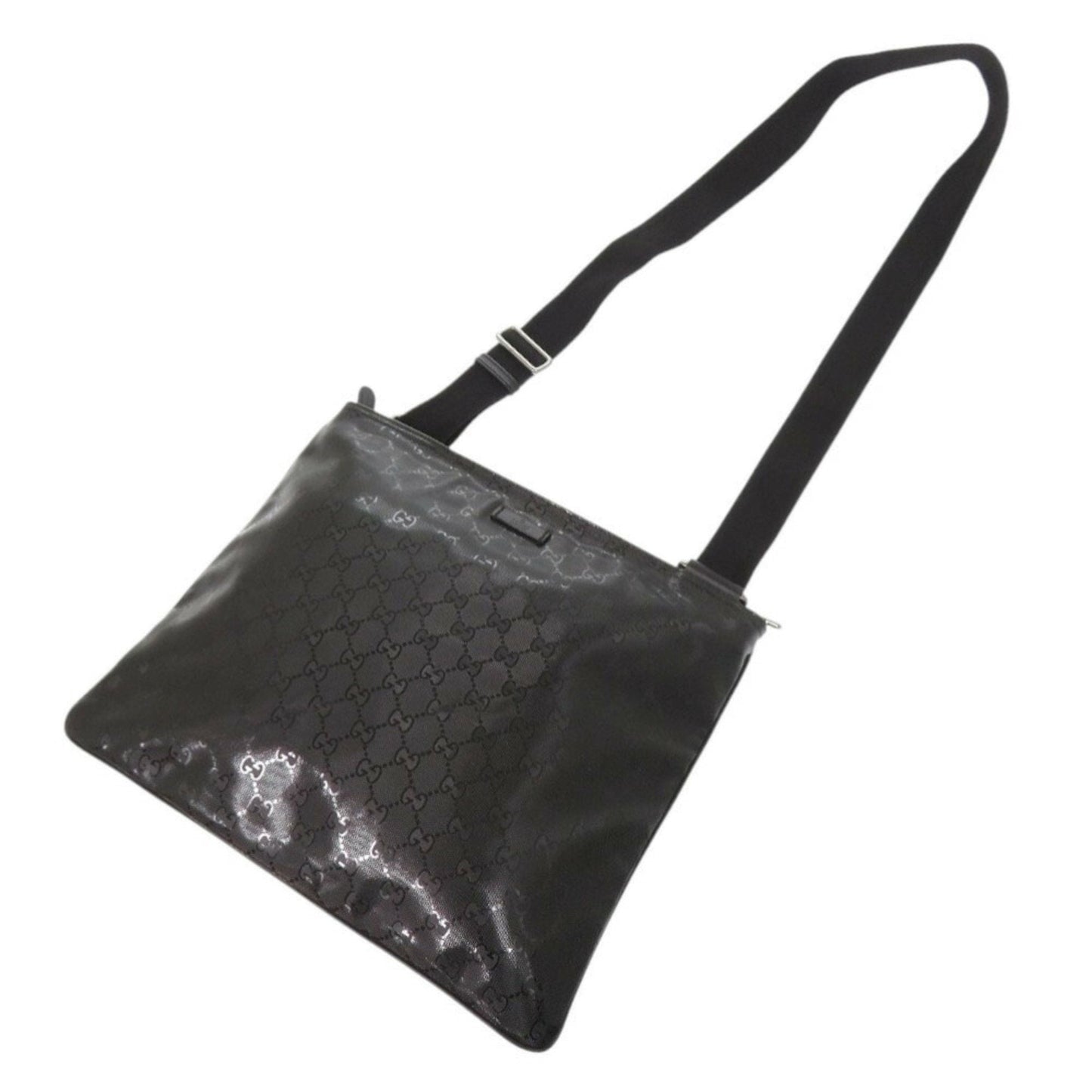 Gucci Black Pvc Leather Shoulder Bag ( )