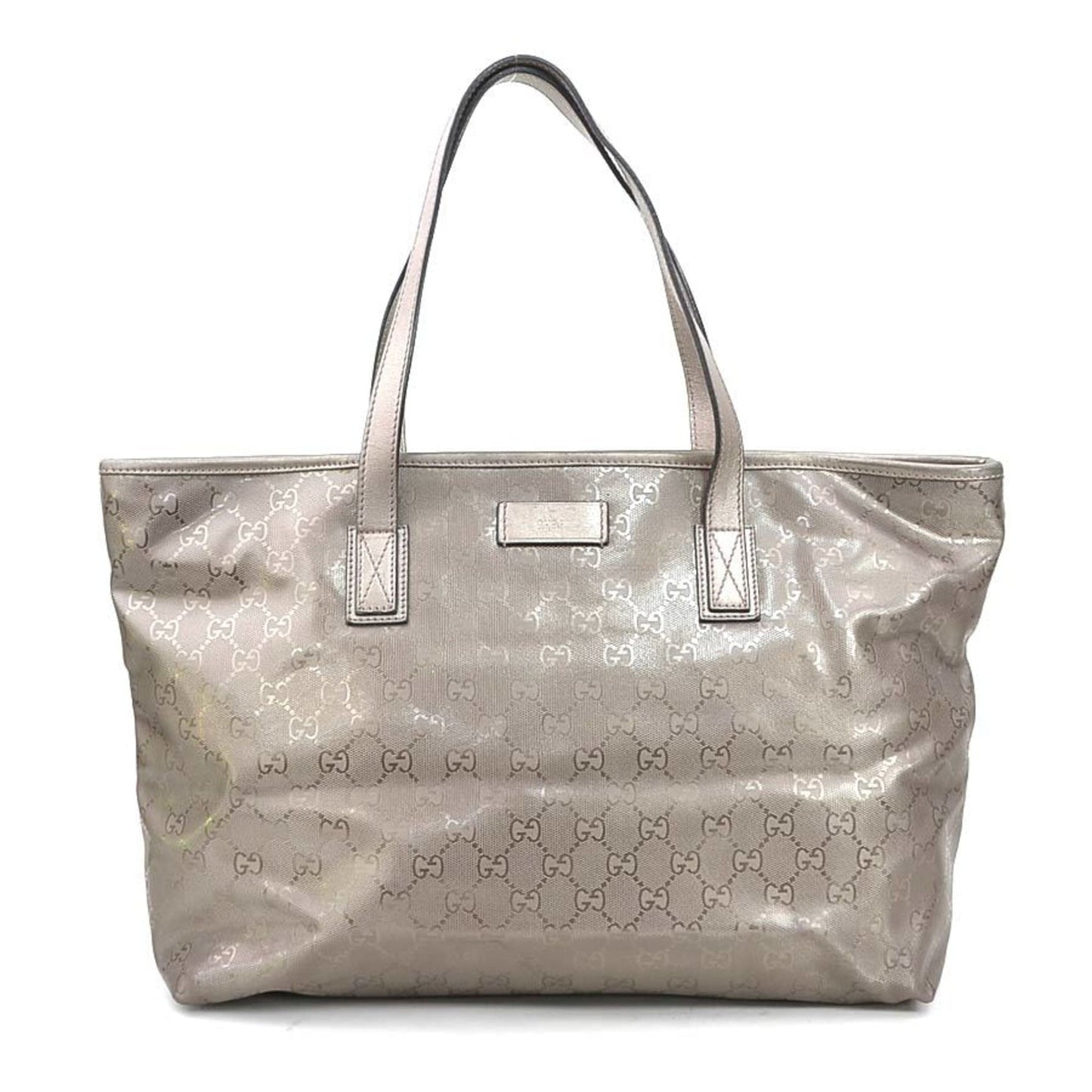 Gucci Gg Imprimé Metallic Brown Gg Imprimé Handbag ( )