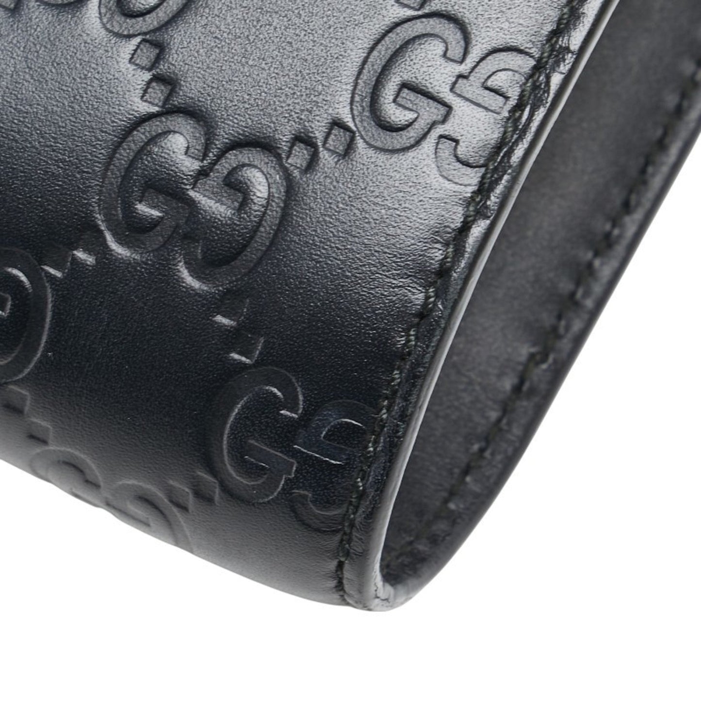 Gucci Horsebit Black Leather Shoulder Bag ( )
