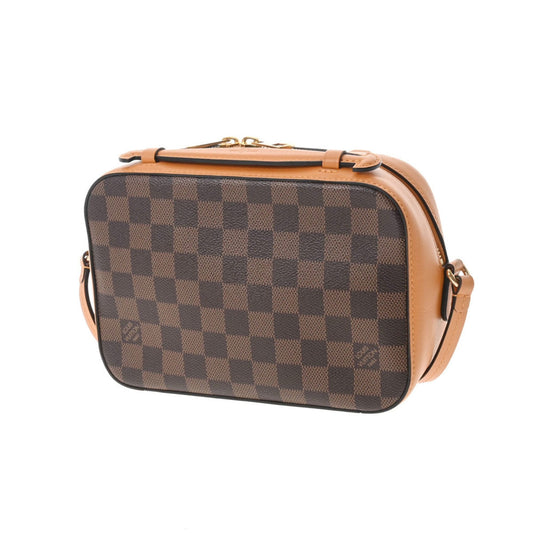LOUIS VUITTON Damier Santa Monica Saffron N40178 Women's Canvas Shoulder Bag