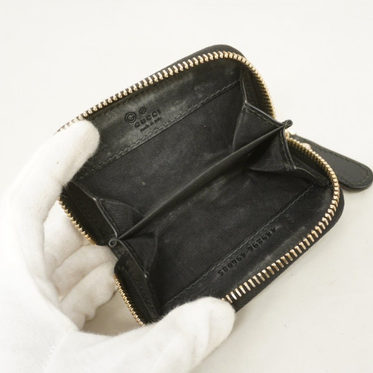 Gucci Black Leather Coin Purse/Coin Case ( )