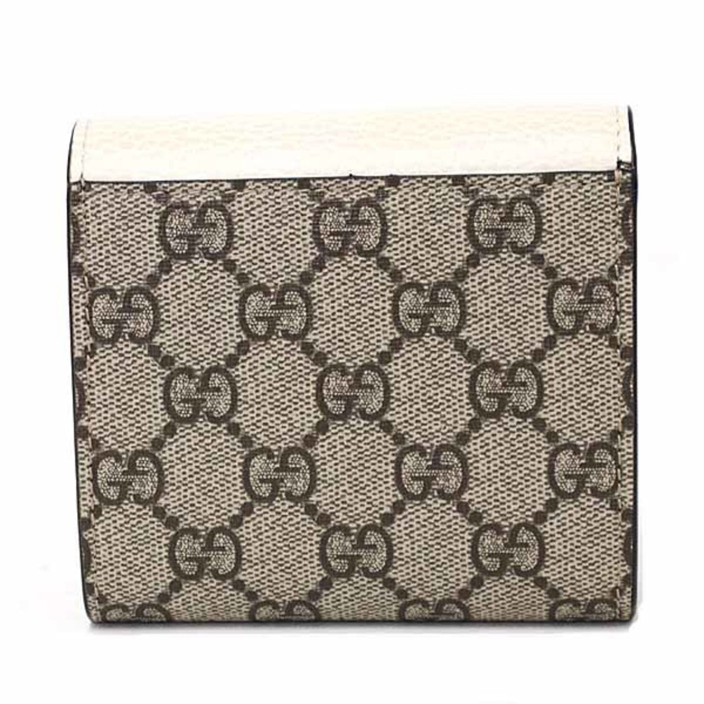 Gucci Beige White Gg Supreme Wallet (Tri-Fold) ( )