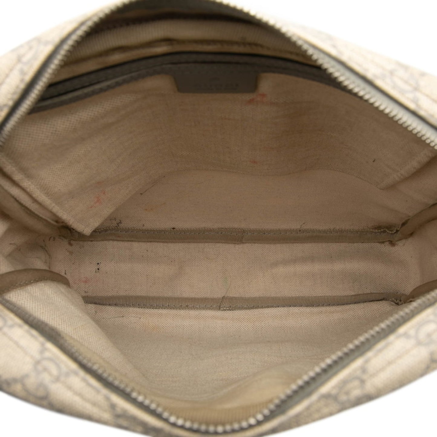 Gucci Beige Gray Pvc Leather Shoulder Bag ( )