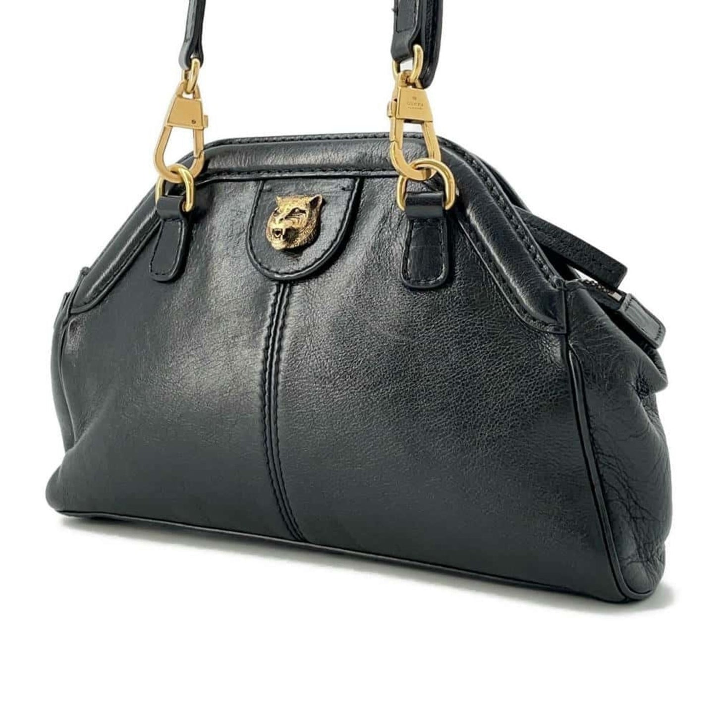 Gucci Black Leather Shoulder Bag