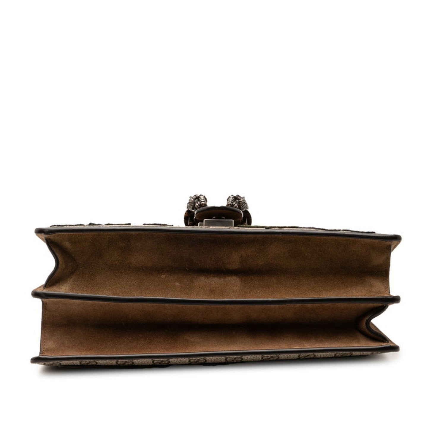 Gucci Beige Multi-Color Pvc Suede Handbag Shoulder Bag ( )