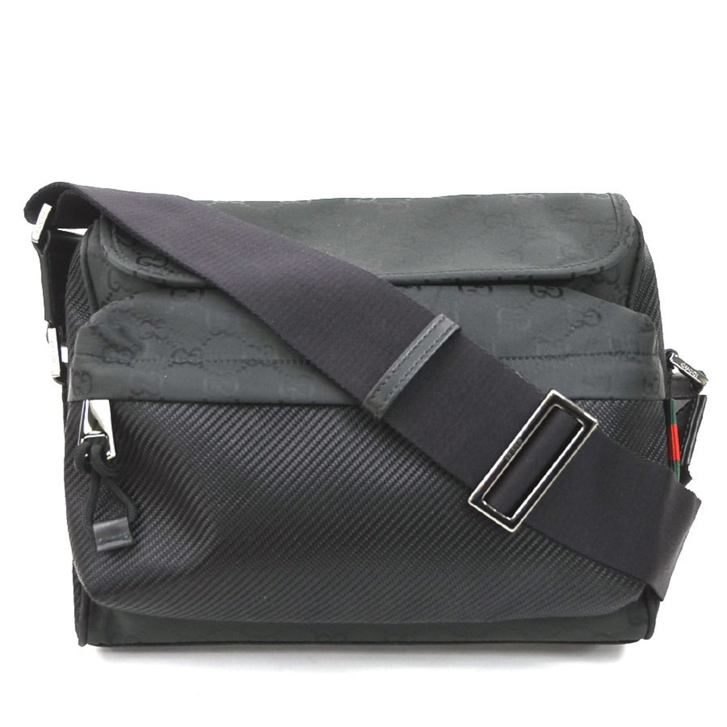 Gucci Black Nylon Shoulder Bag ( )