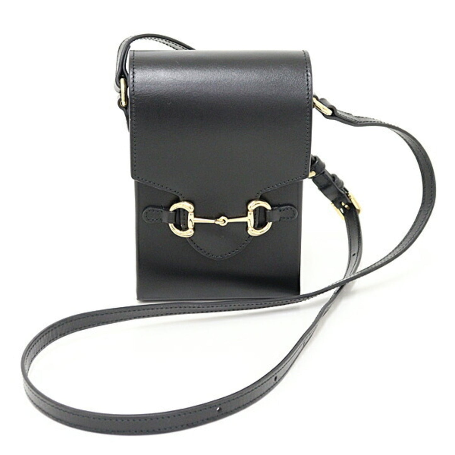 Gucci Black Leather Shoulder Bag ( )