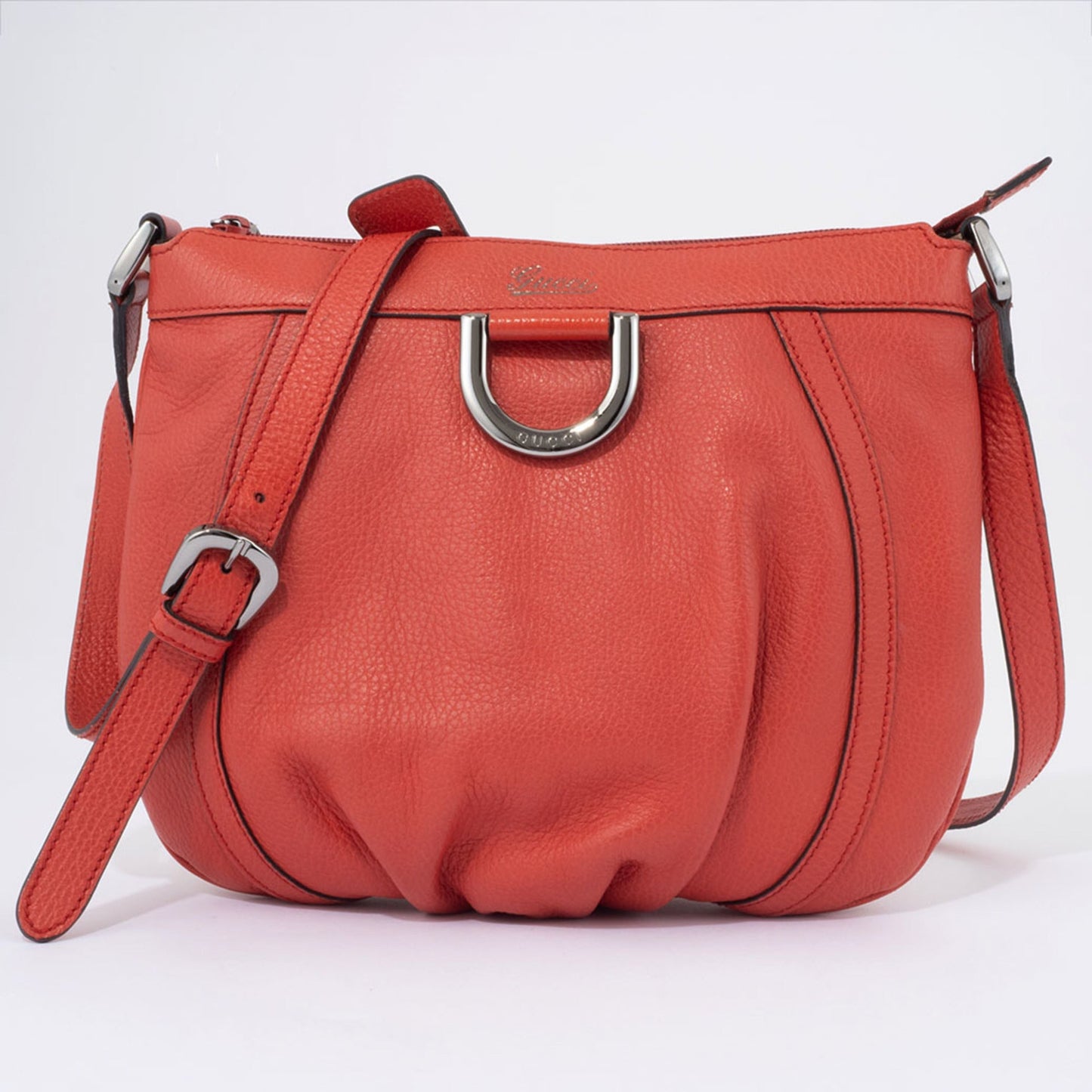 Gucci Abbey Red Color Leather Shoulder Bag ( )