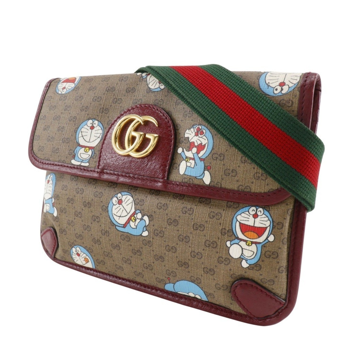 Gucci Brown Gg Supreme Canvas Fanny Pack Sling Bag