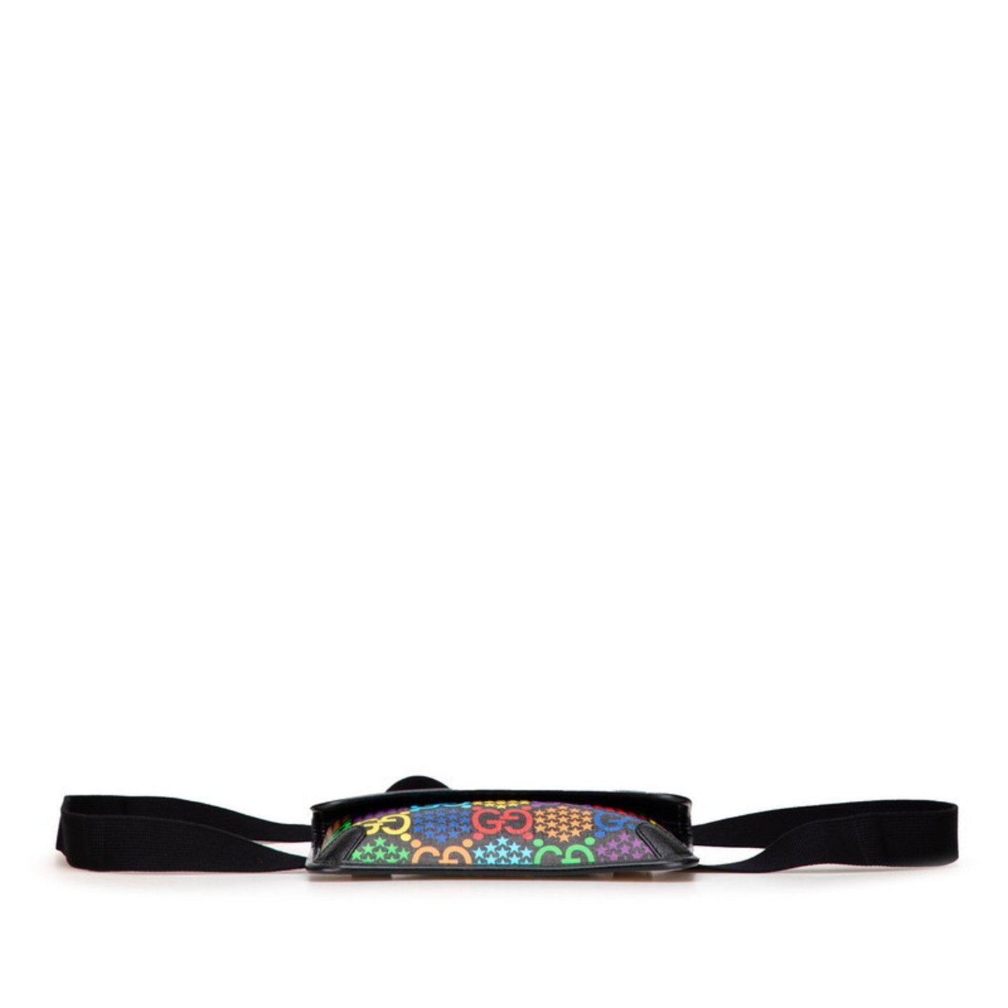 Gucci Black Multi-Color Pvc Leather Fanny Pack ( )