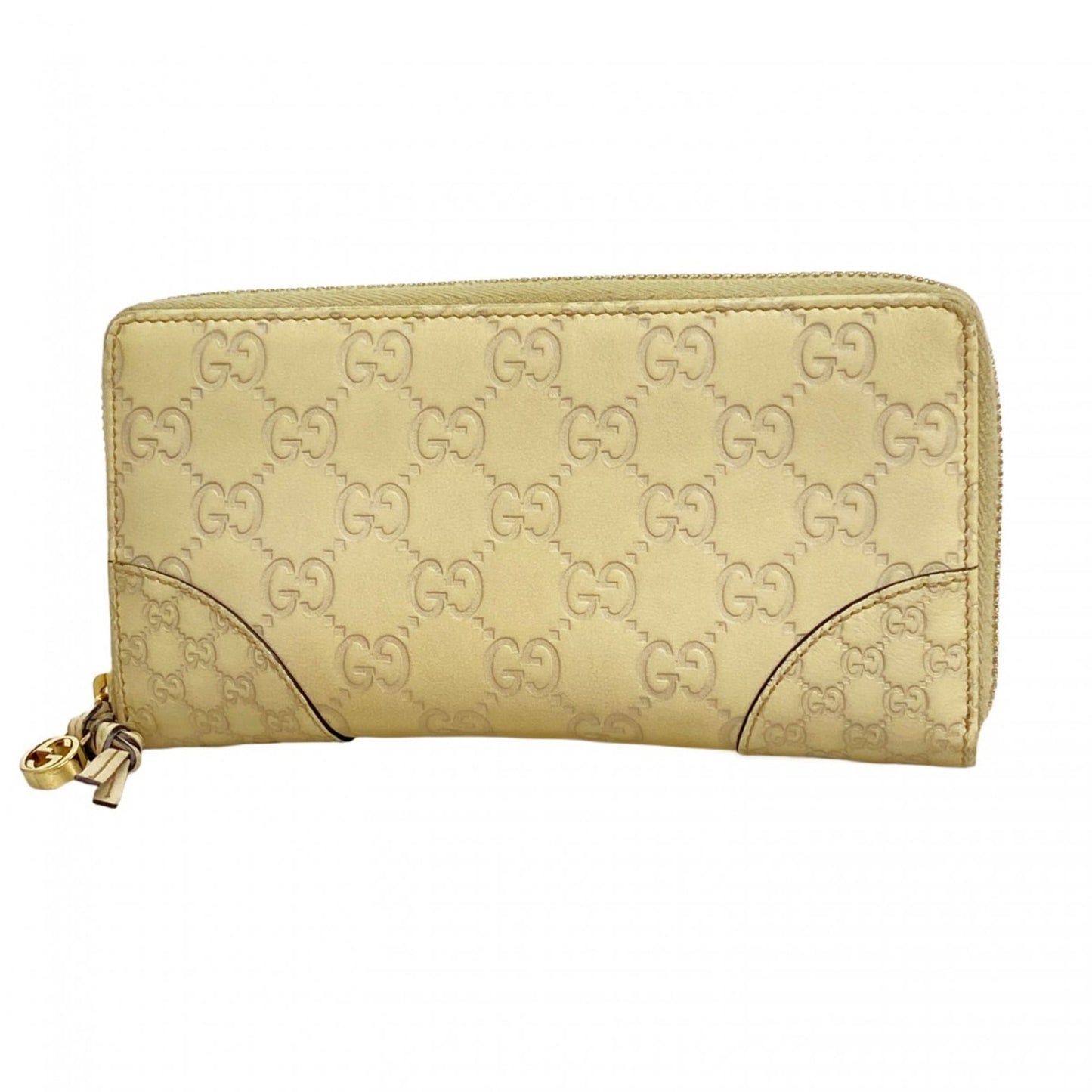 Gucci Ivory Leather Long Wallet (Bi-Fold) ( )
