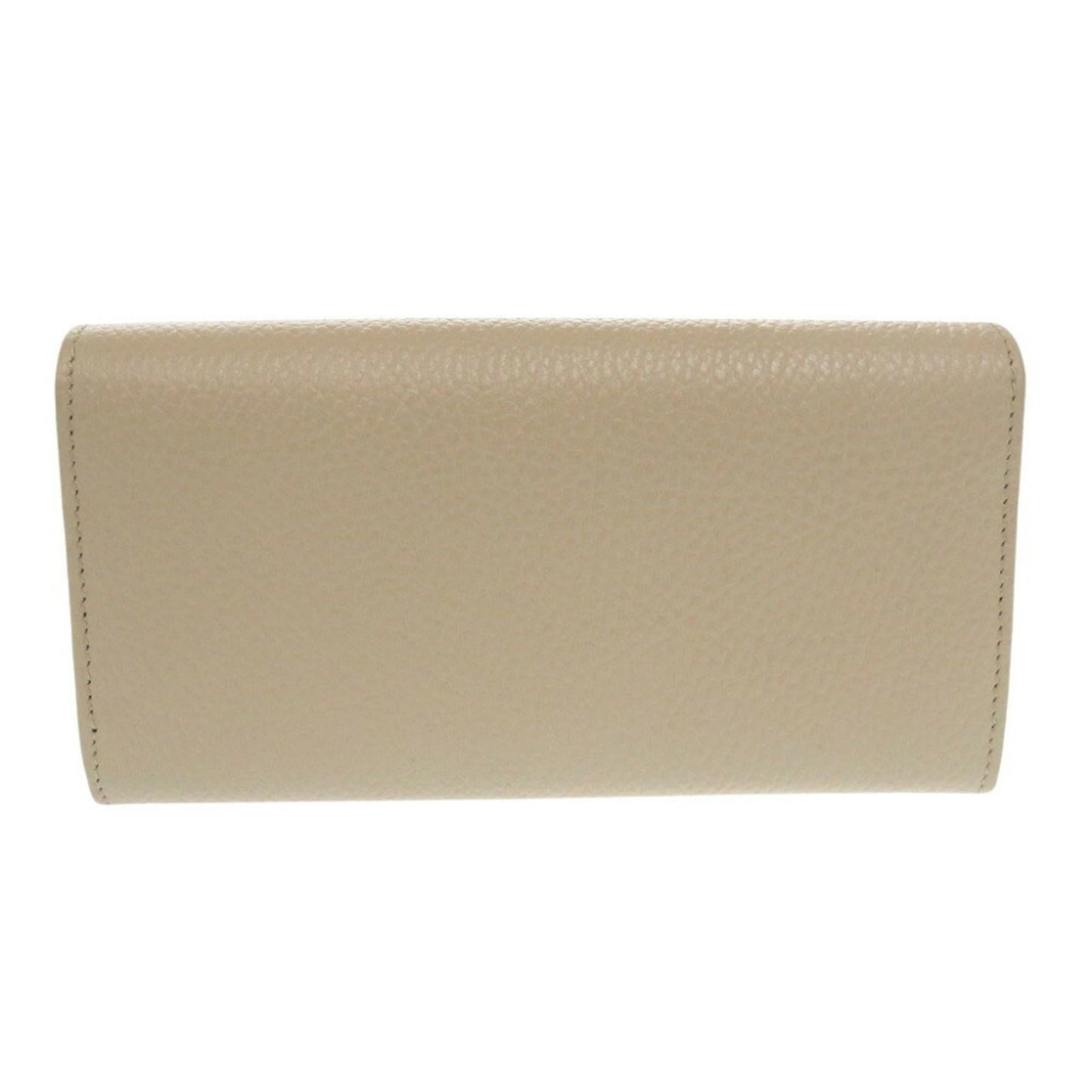 Gucci Beige Leather Long Wallet (Bi-Fold)