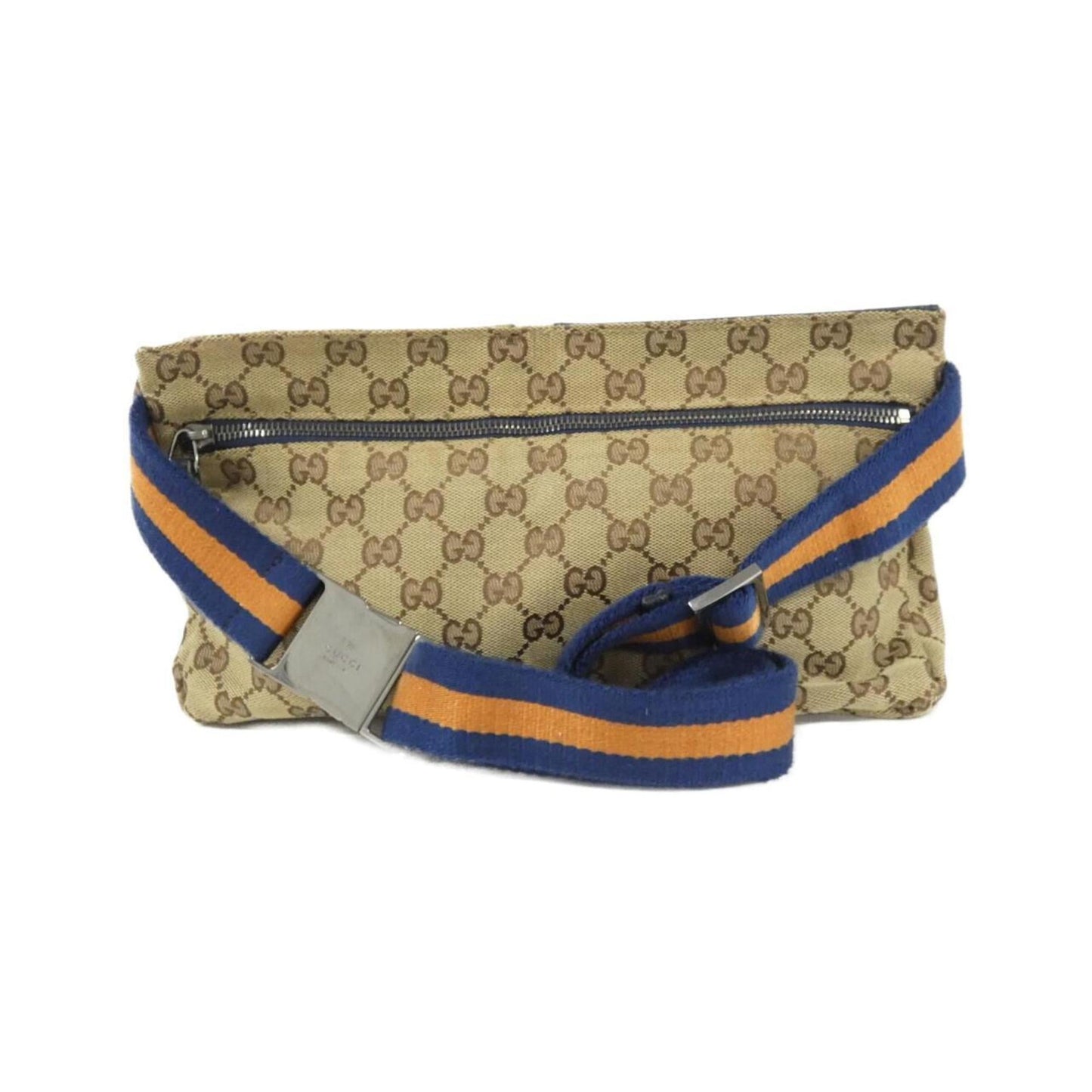 Gucci Beige Blue Orange Gg Canvas Fanny Pack ( )