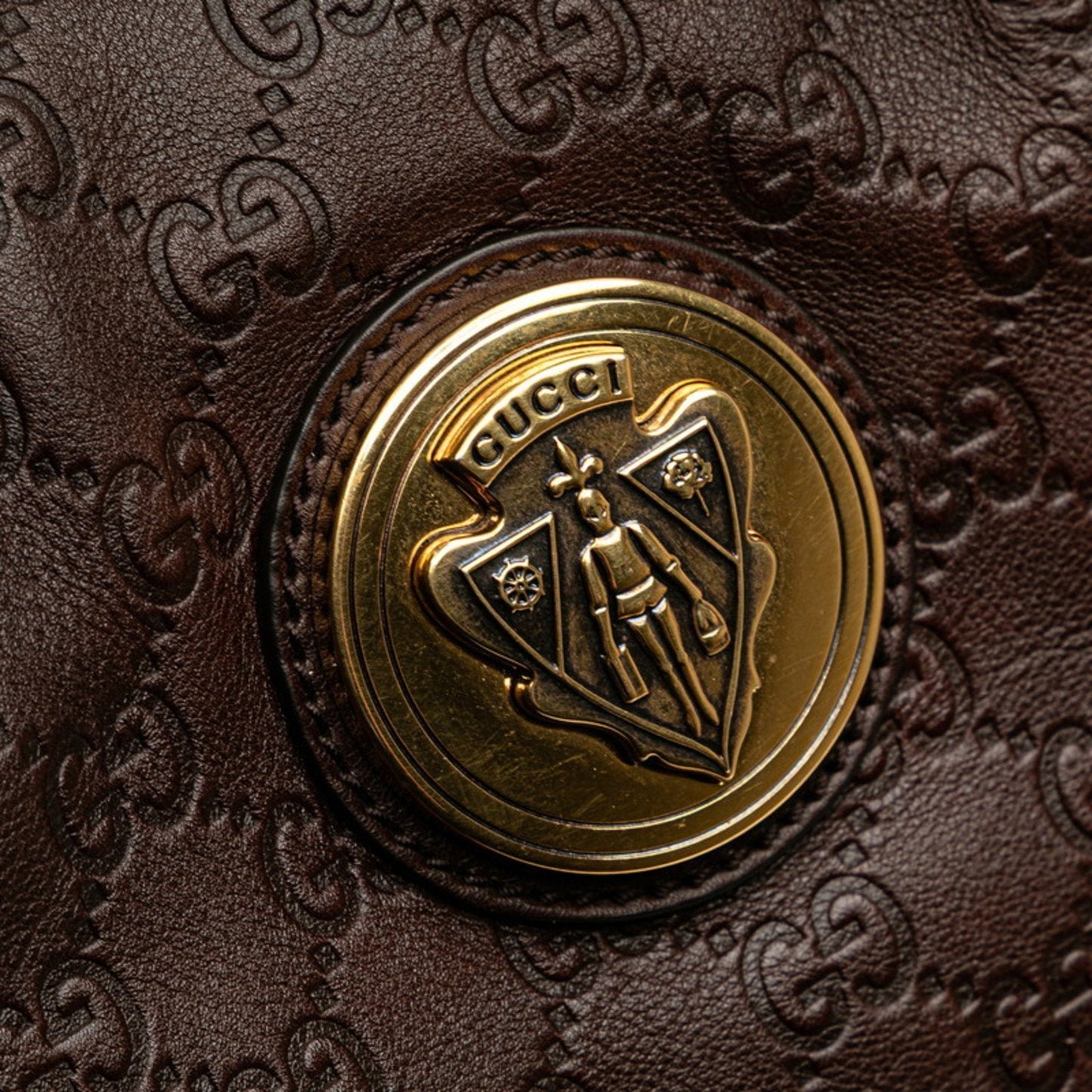 Gucci Hysteria Brown Leather Handbag Tote Bag ( )