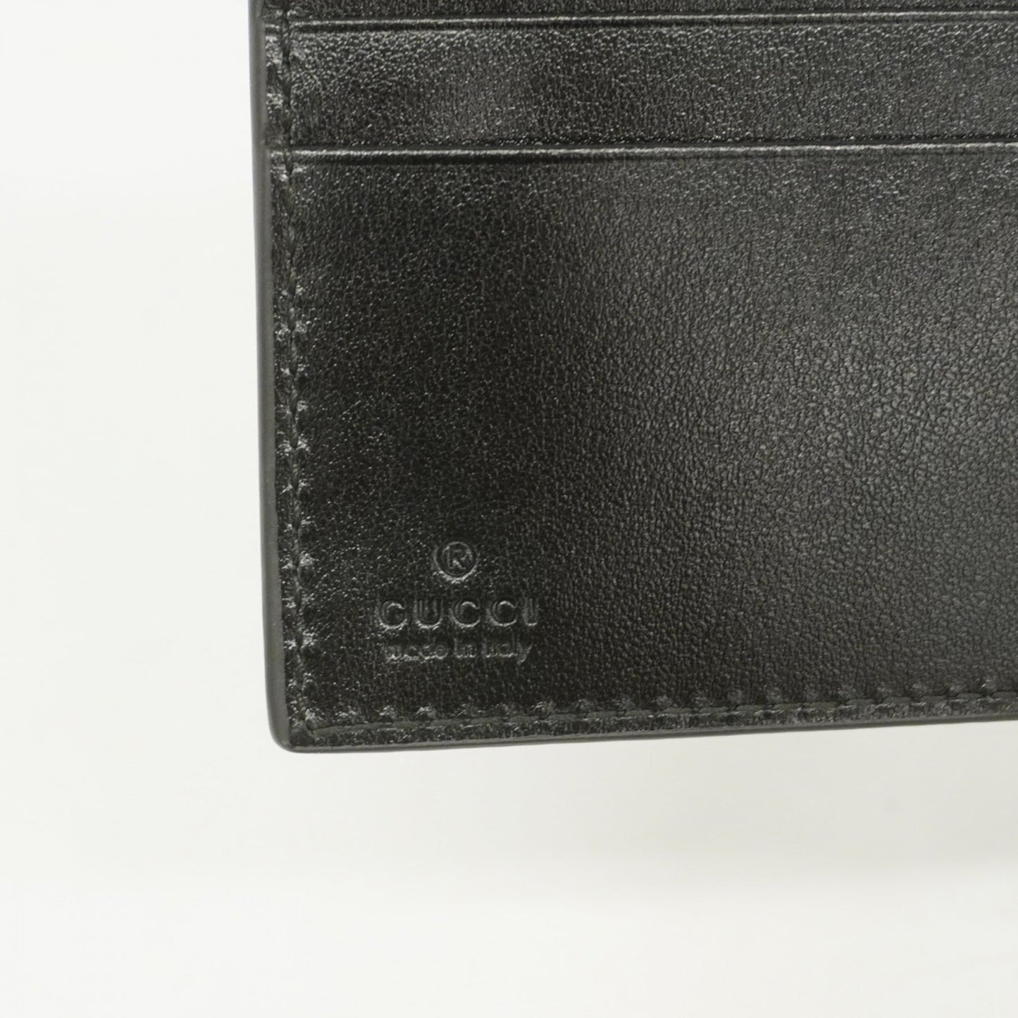 Gucci Black Leather Wallet (Bi-Fold) ( )