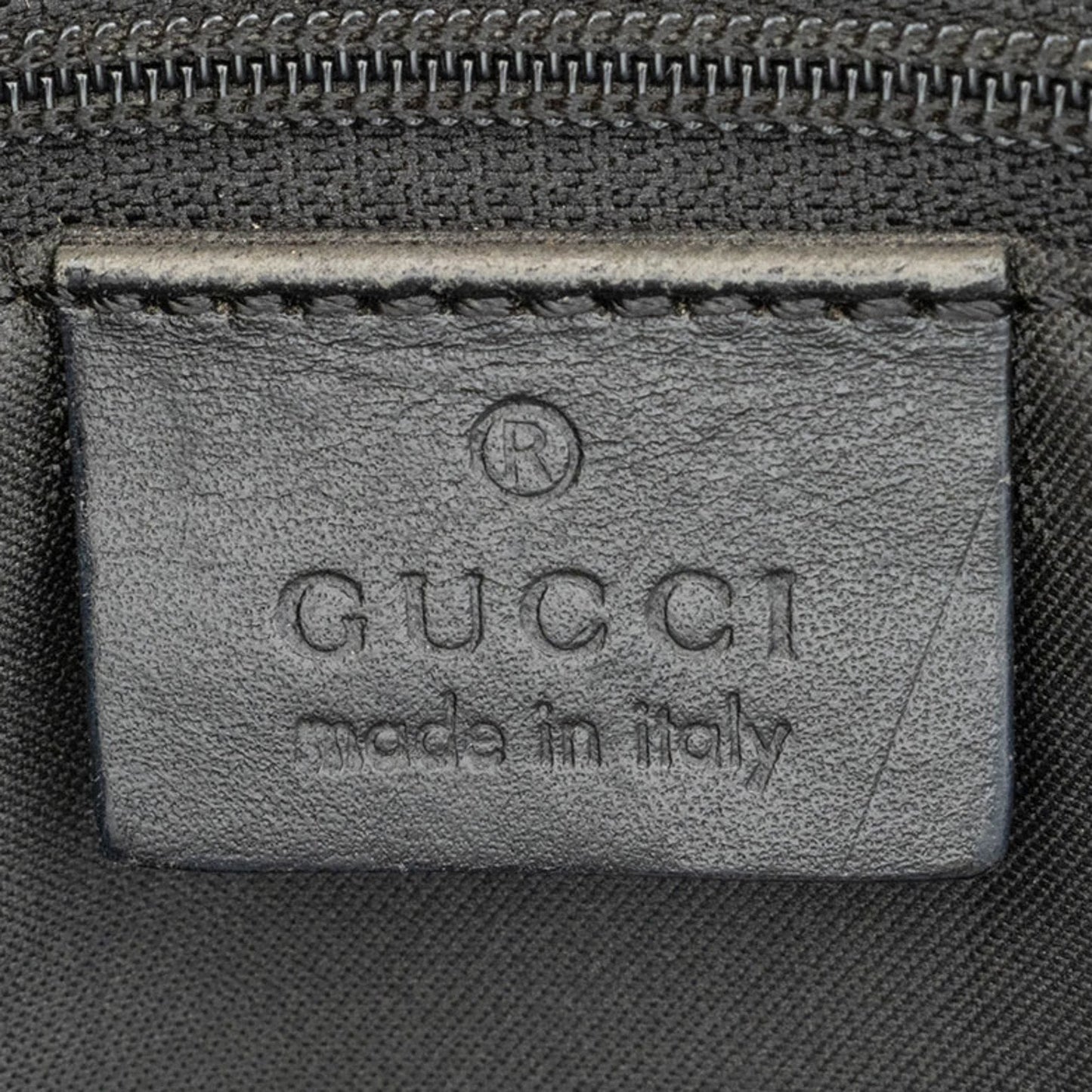 Gucci Beige Black Bamboo Canvas Handbag ( )