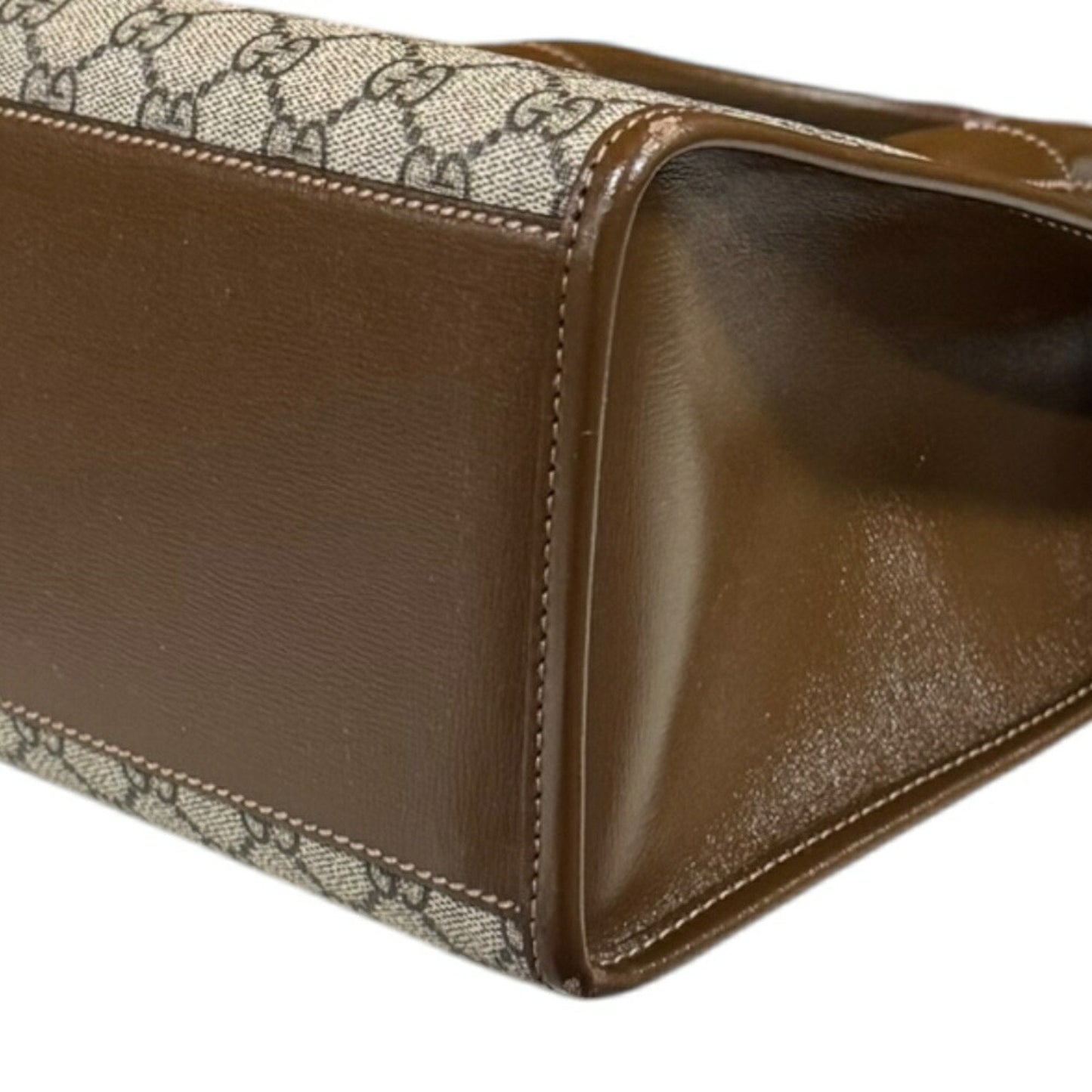Gucci Beige Brown Gg Supreme Shoulder Bag ( )