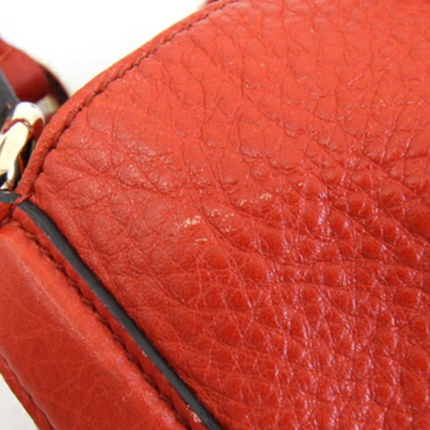 Gucci Soho Red Color Leather Tote Bag ( )