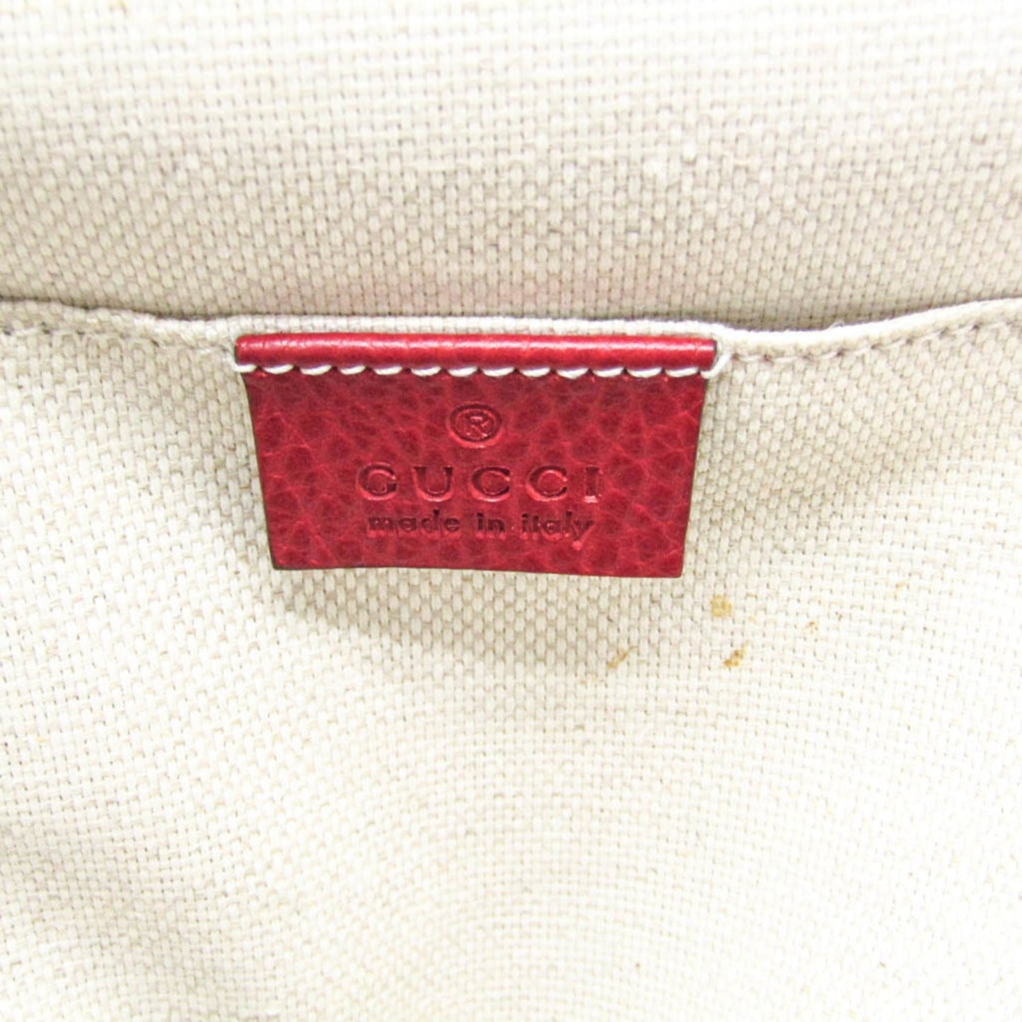 Gucci Soho Red Color Leather Backpack ( )