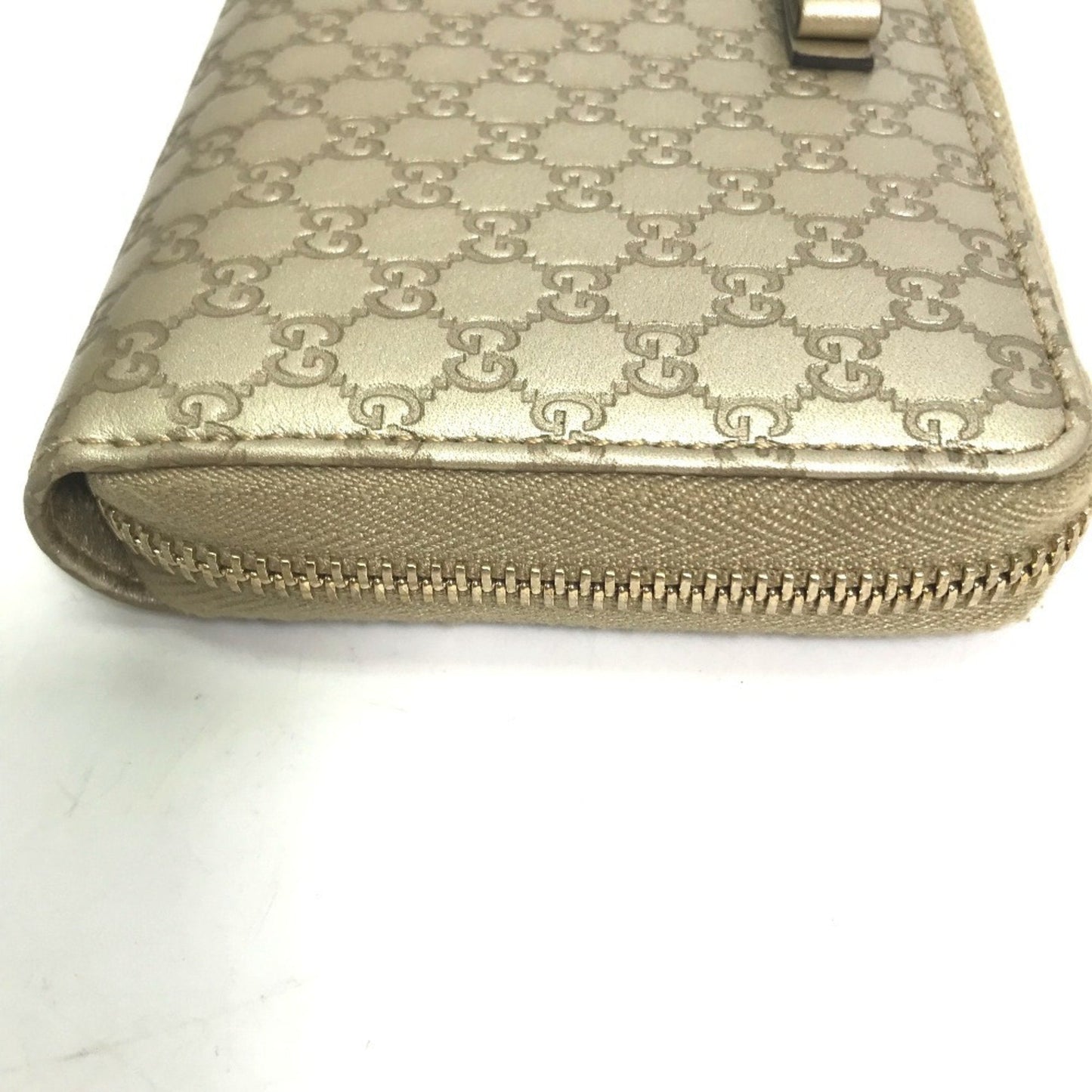 Gucci Gold Leather Long Wallet (Bi-Fold) ( )