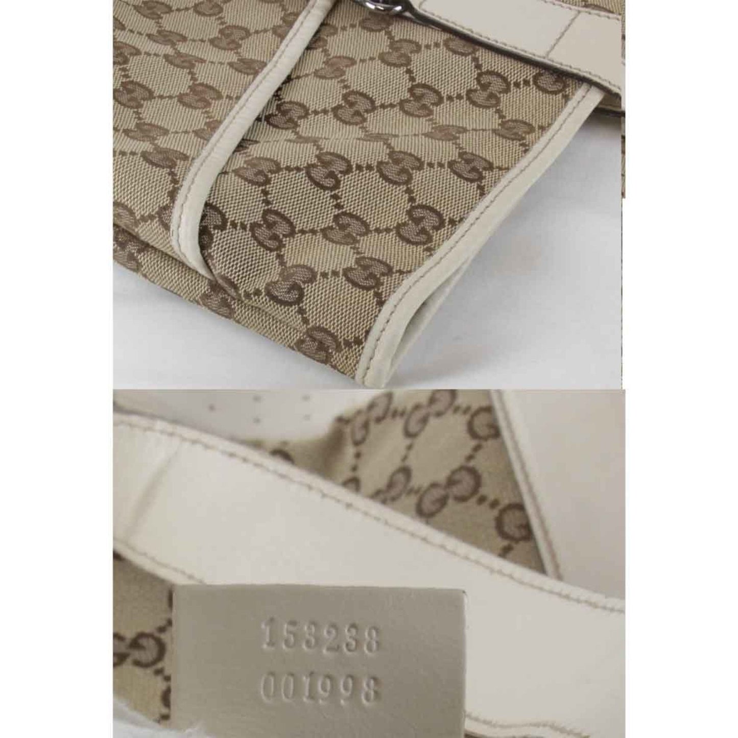 Gucci Beige Gg Canvas Tote Bag ( )