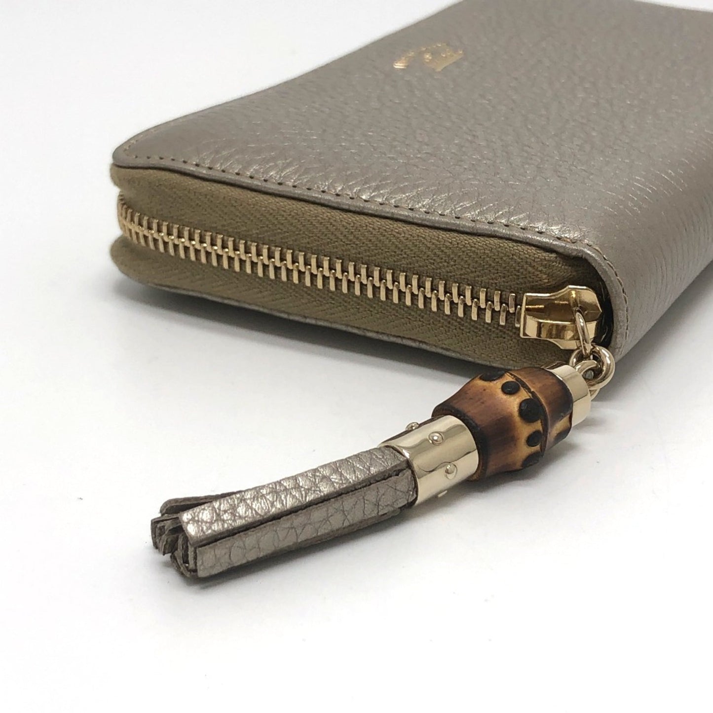 Gucci Gold Leather Long Wallet (Bi-Fold) ( )