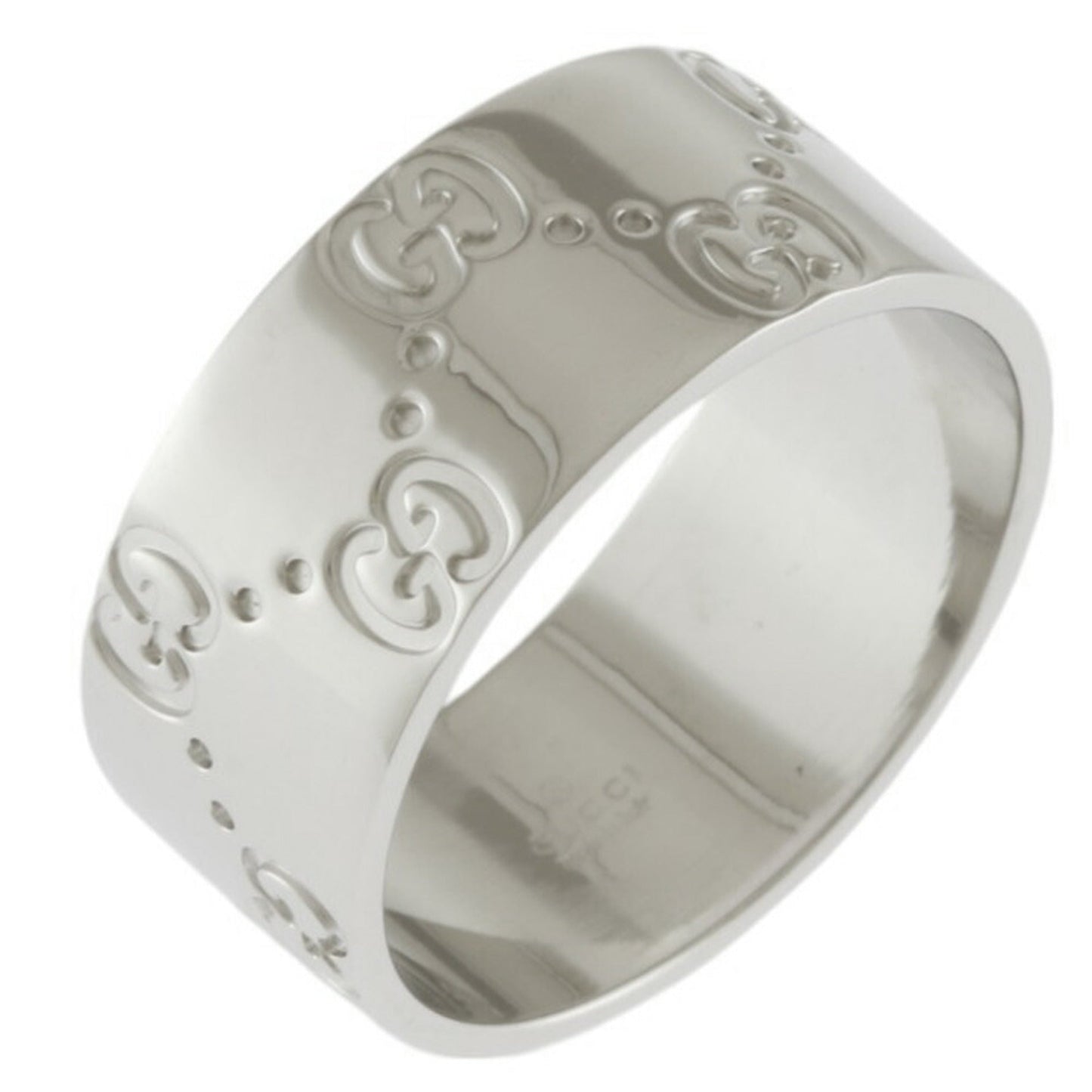 Gucci Icon White White Gold (18K) Band Ring