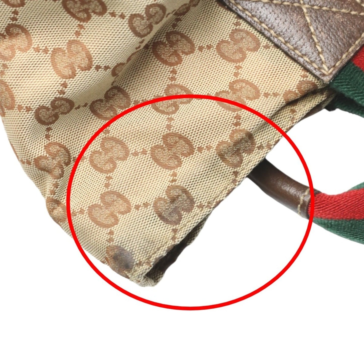 Gucci Gg Canvas Beige Gg Canvas Handbag Tote Bag ( )