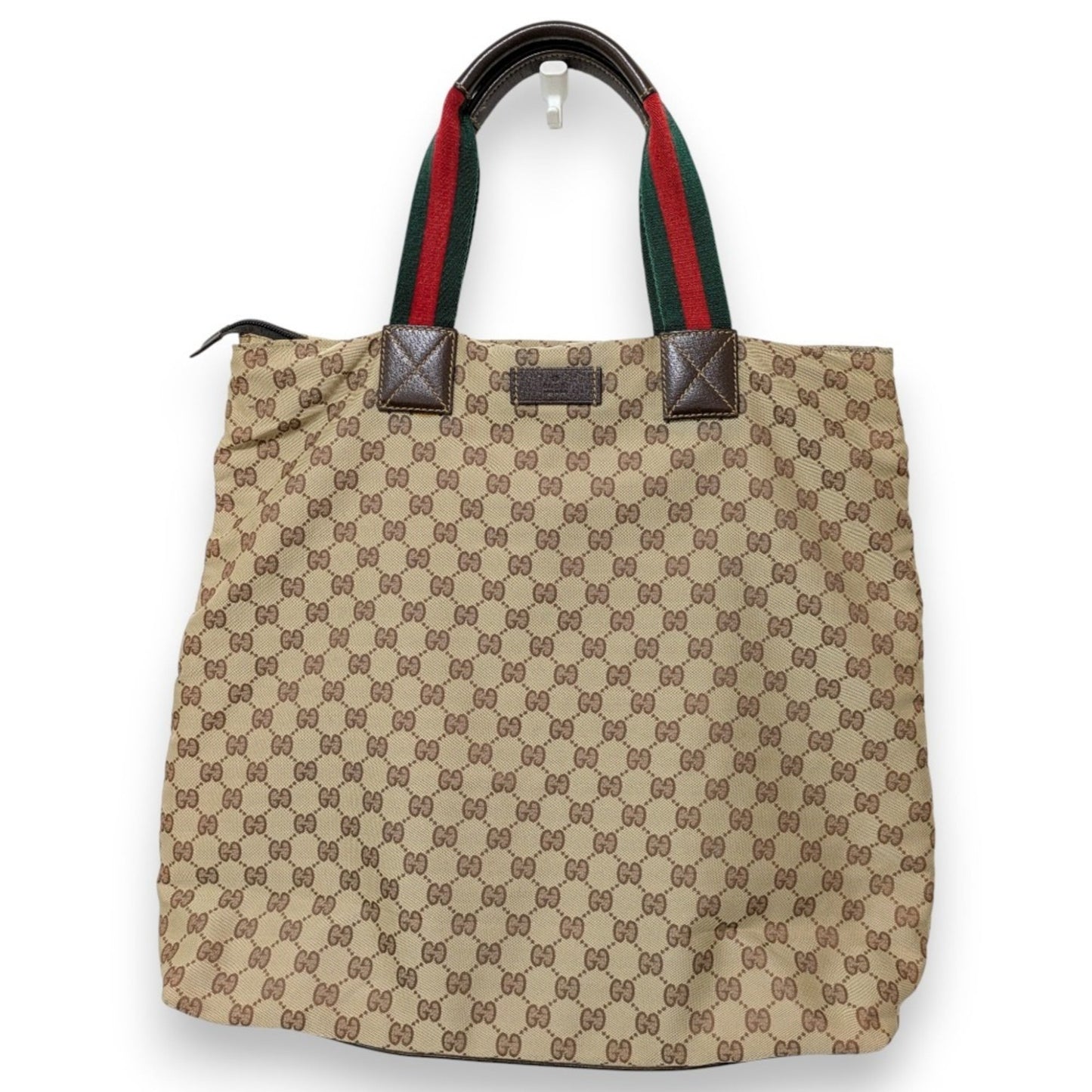 Gucci Sherry Line Beige Nylon Tote Bag ( )
