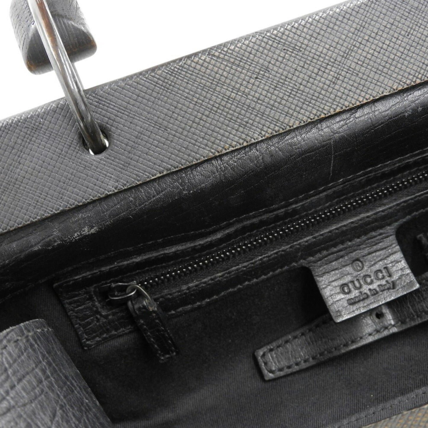 Gucci Gg Canvas Beige Black Brown Gg Canvas Handbag ( )