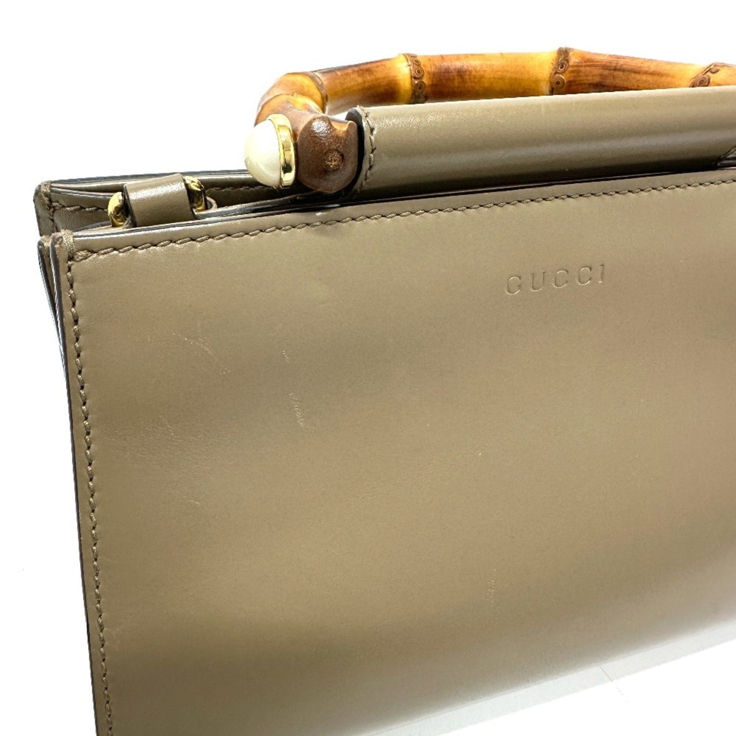 Gucci Brown Leather Handbag ( )