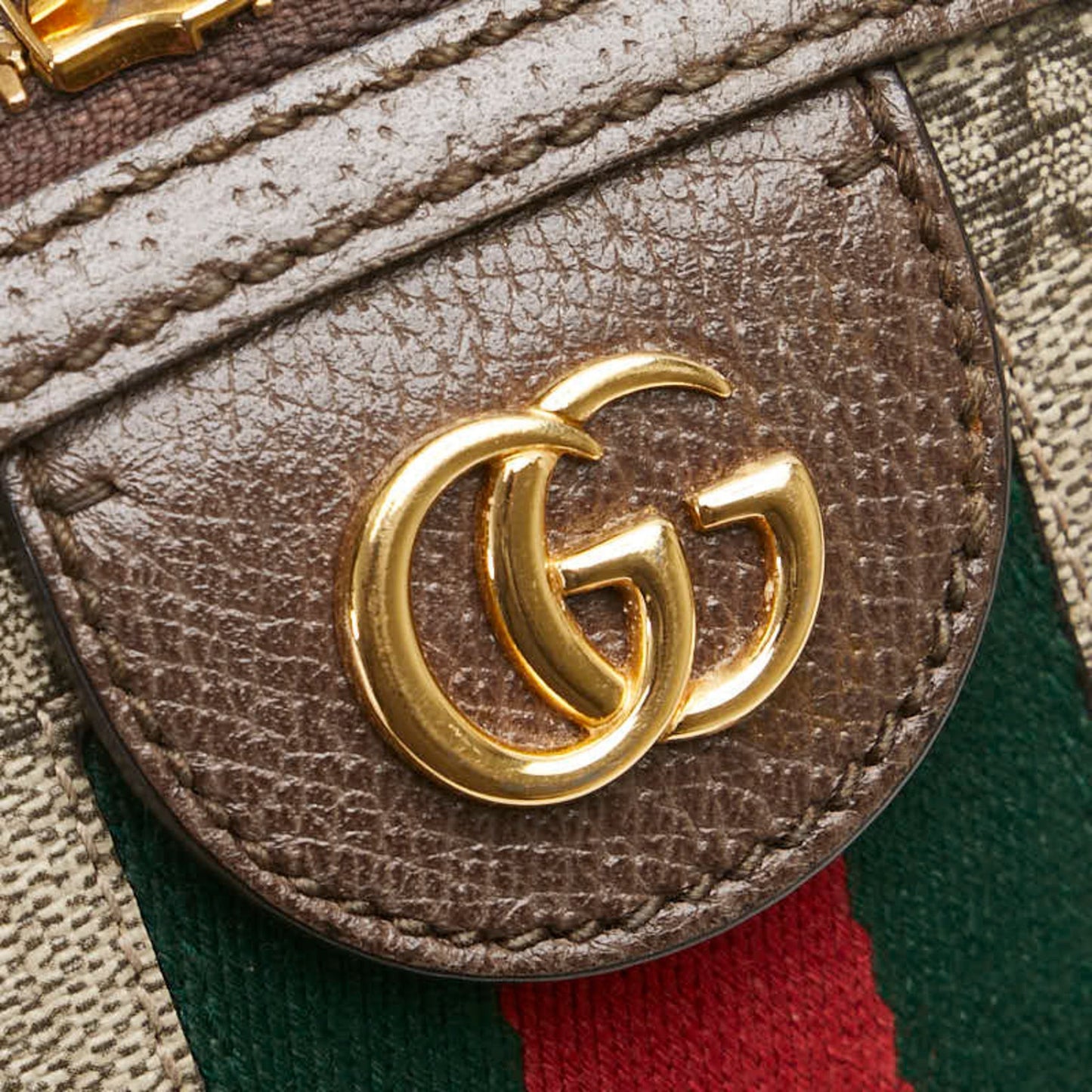 Gucci Ophidia Beige Brown Pvc Leather Shoulder Bag ( )
