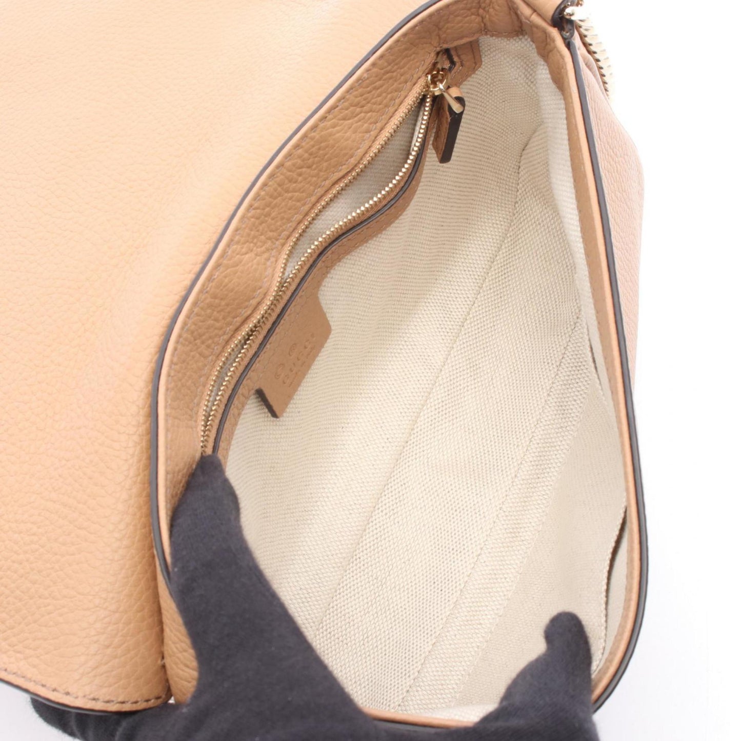 Gucci Brown Leather Shoulder Bag ( )