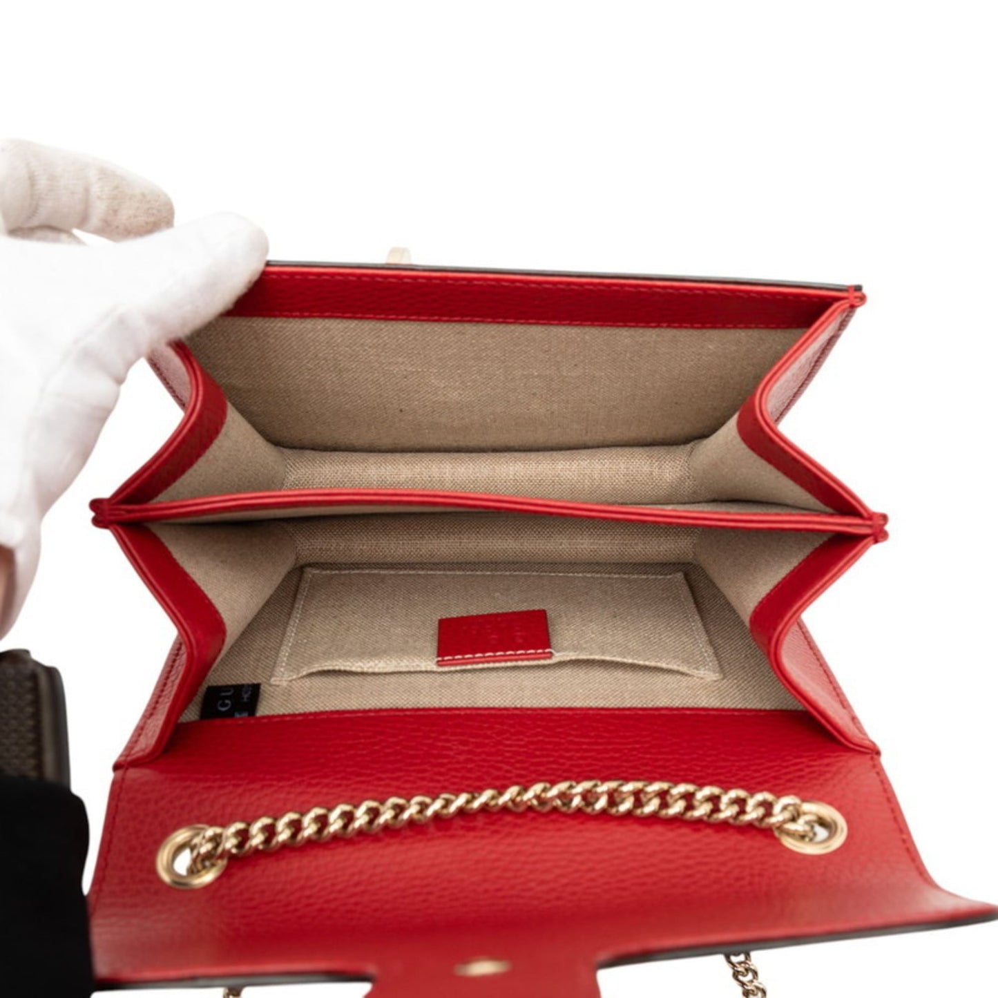 Gucci Red Color Leather Shoulder Bag ( )
